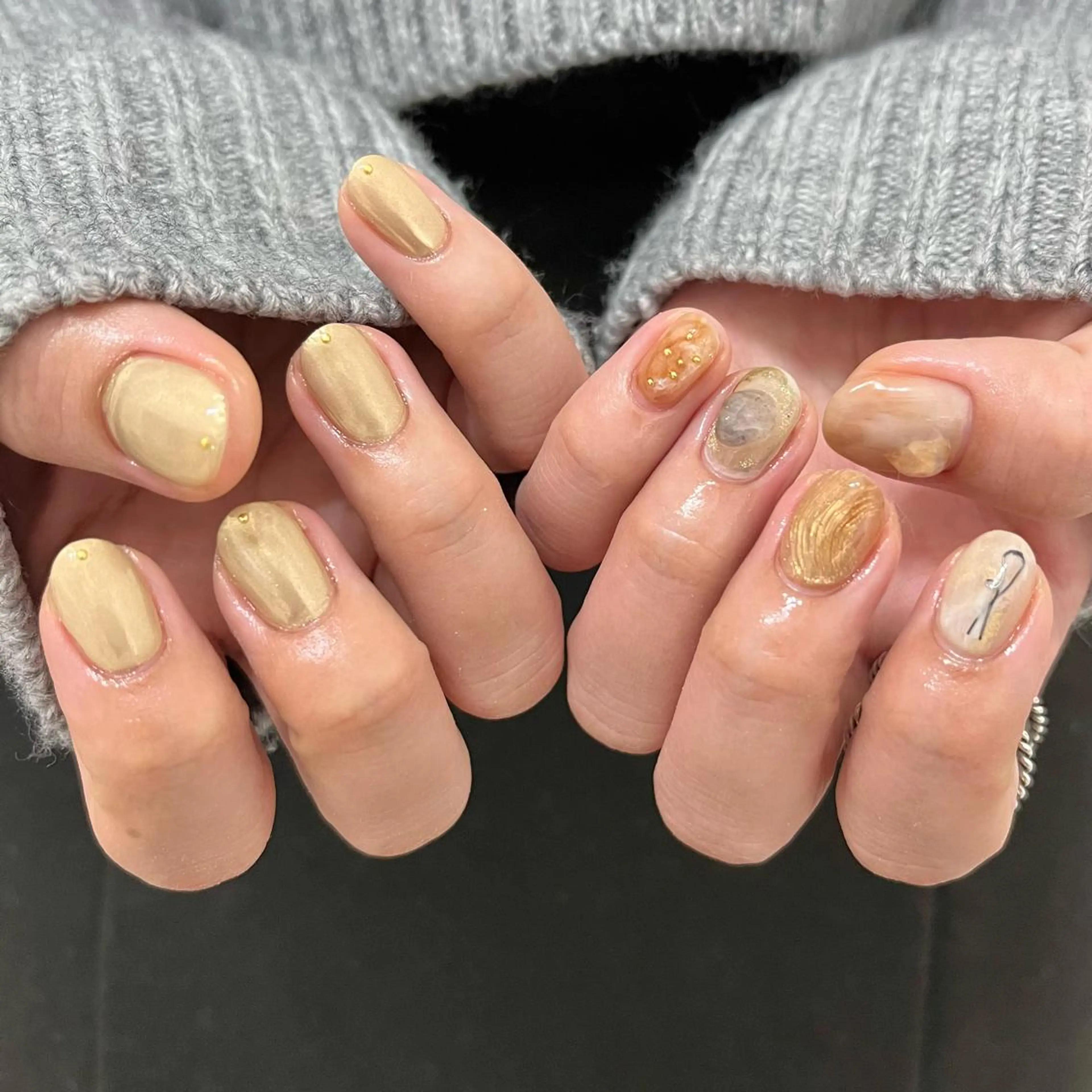 ネイル 持ち込み ハンドネイル nail salon O (en)所属・vegh. nail／阿波座のネイルデザイン