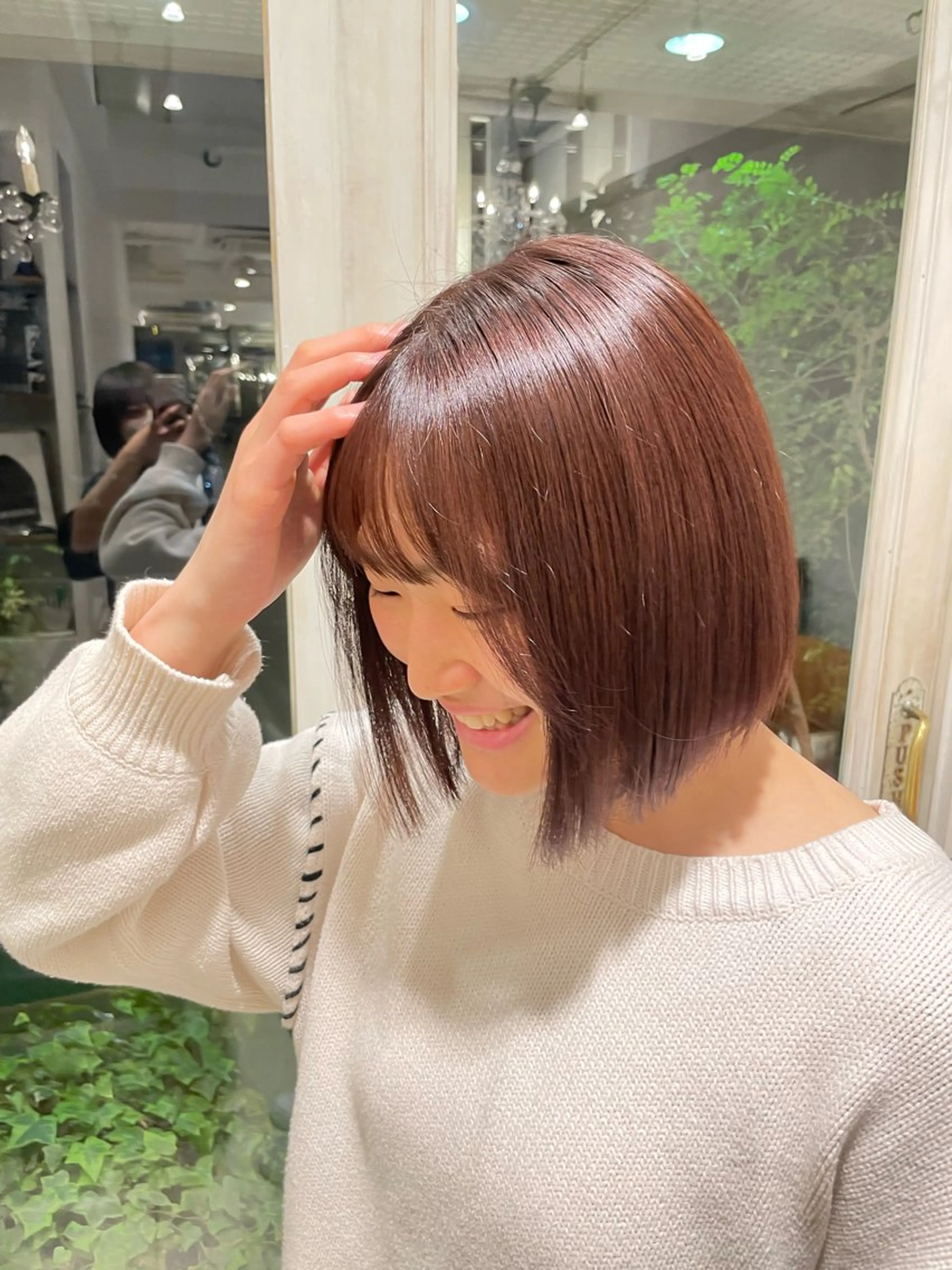 ショート ヘアカラー 田中 陽菜乃のヘアスタイル