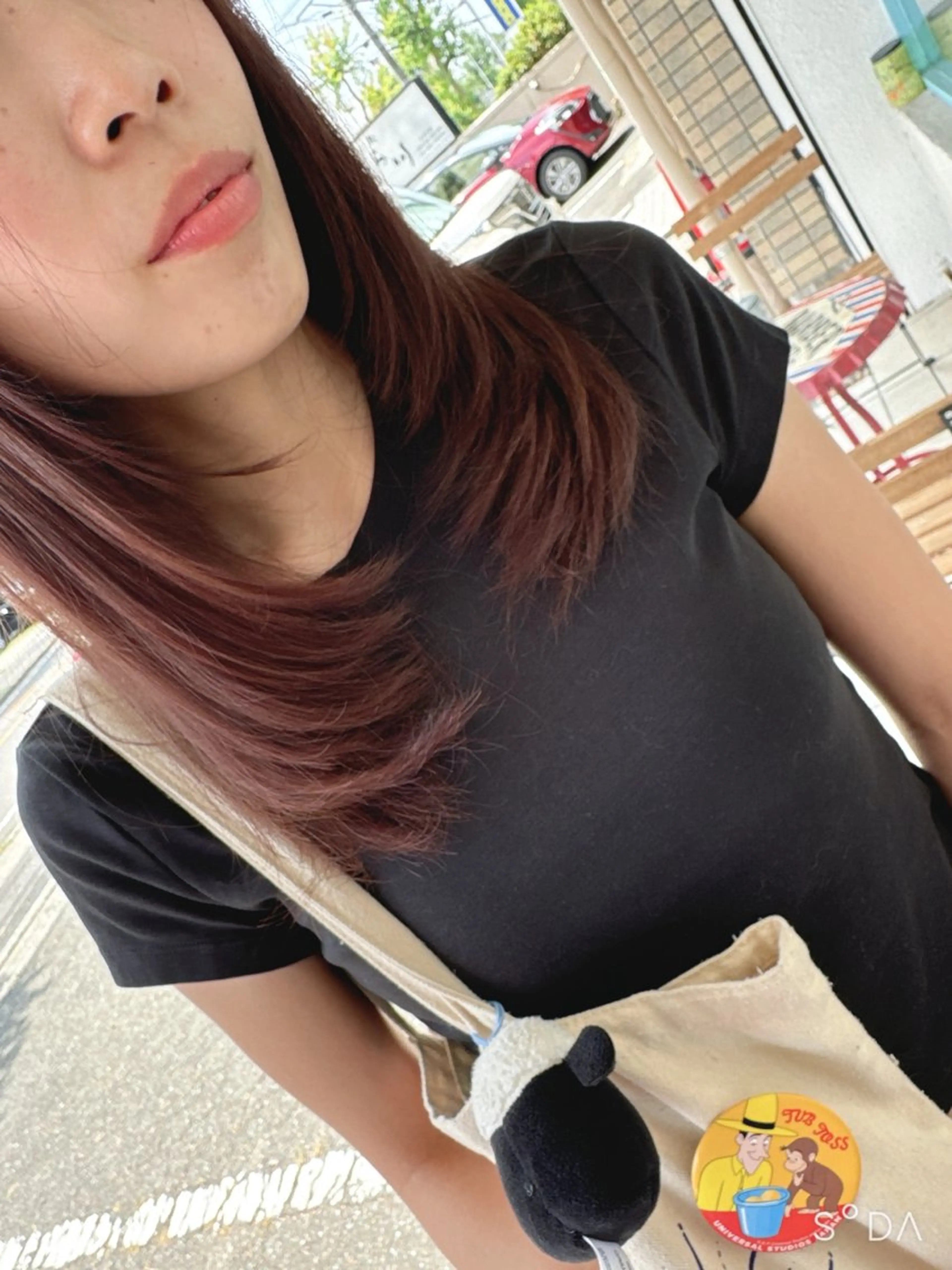 セミロング 顔まわりレイヤー レイヤーカット YU MAのヘアスタイル