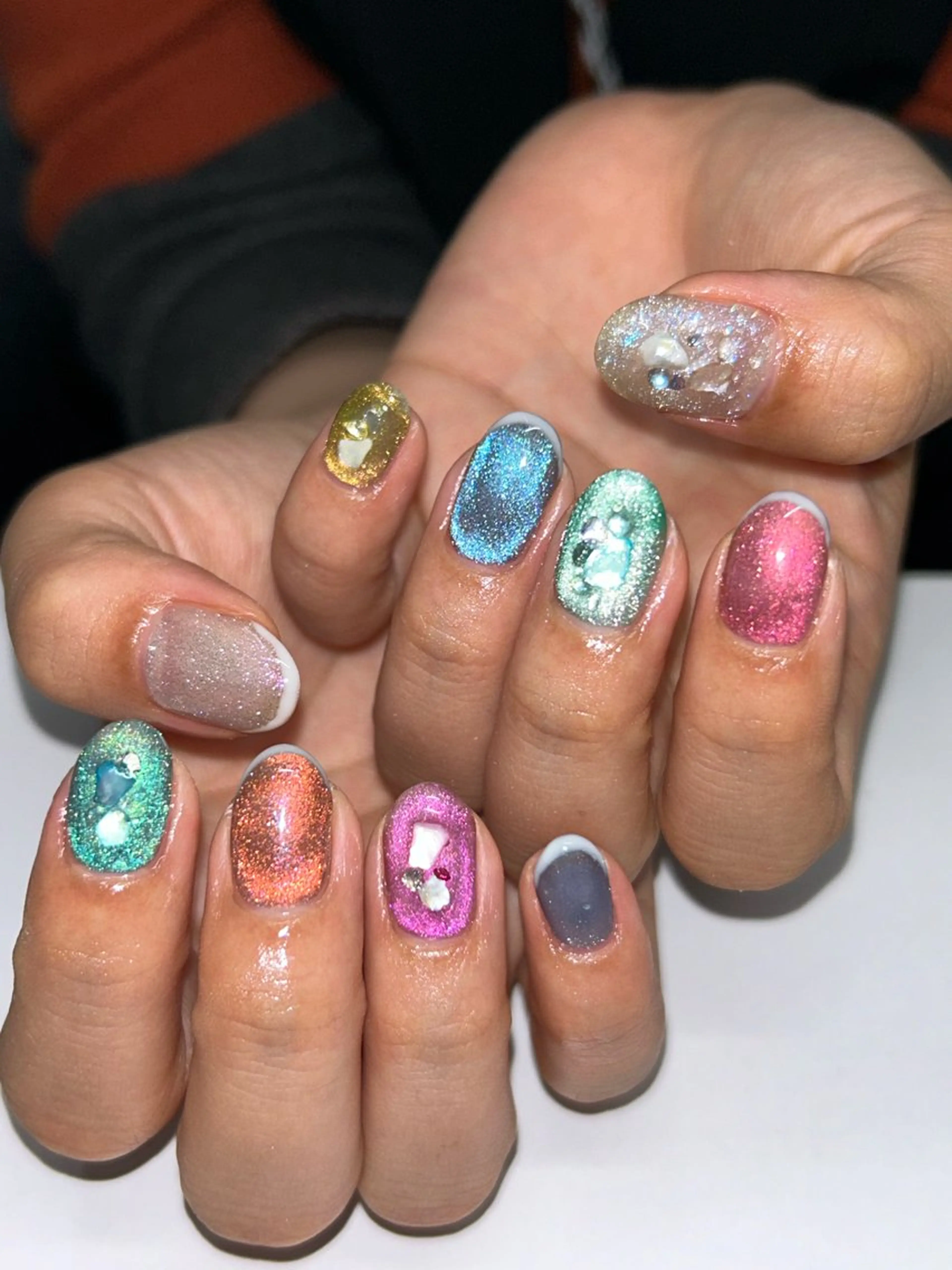 ネイル ハンドネイル プライベートネイルサロンone nail所属・one nail 【カラフル/個性派】のネイルデザイン