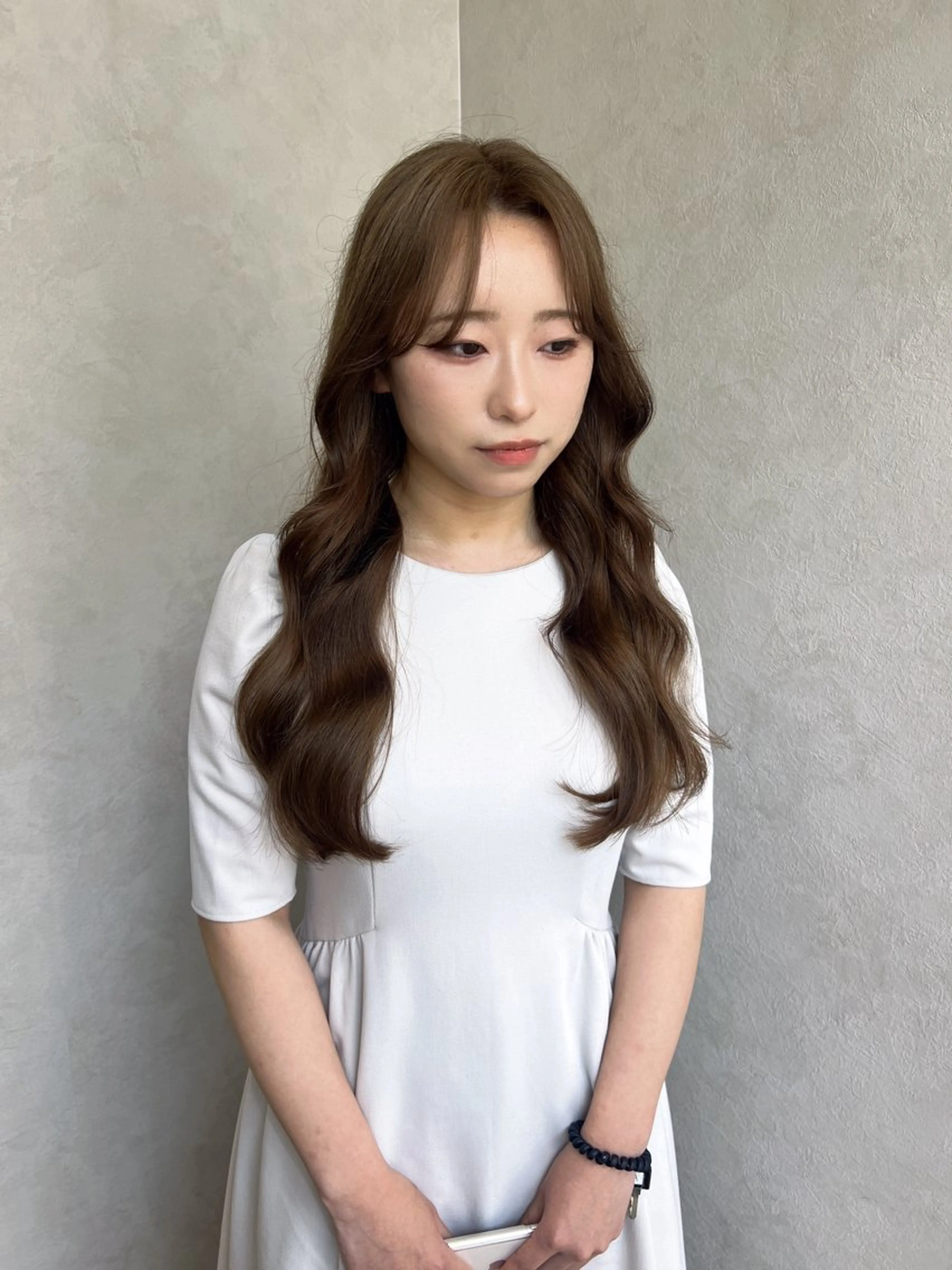 ロング カット ヘアカラー 濱野 梨奈のヘアスタイル