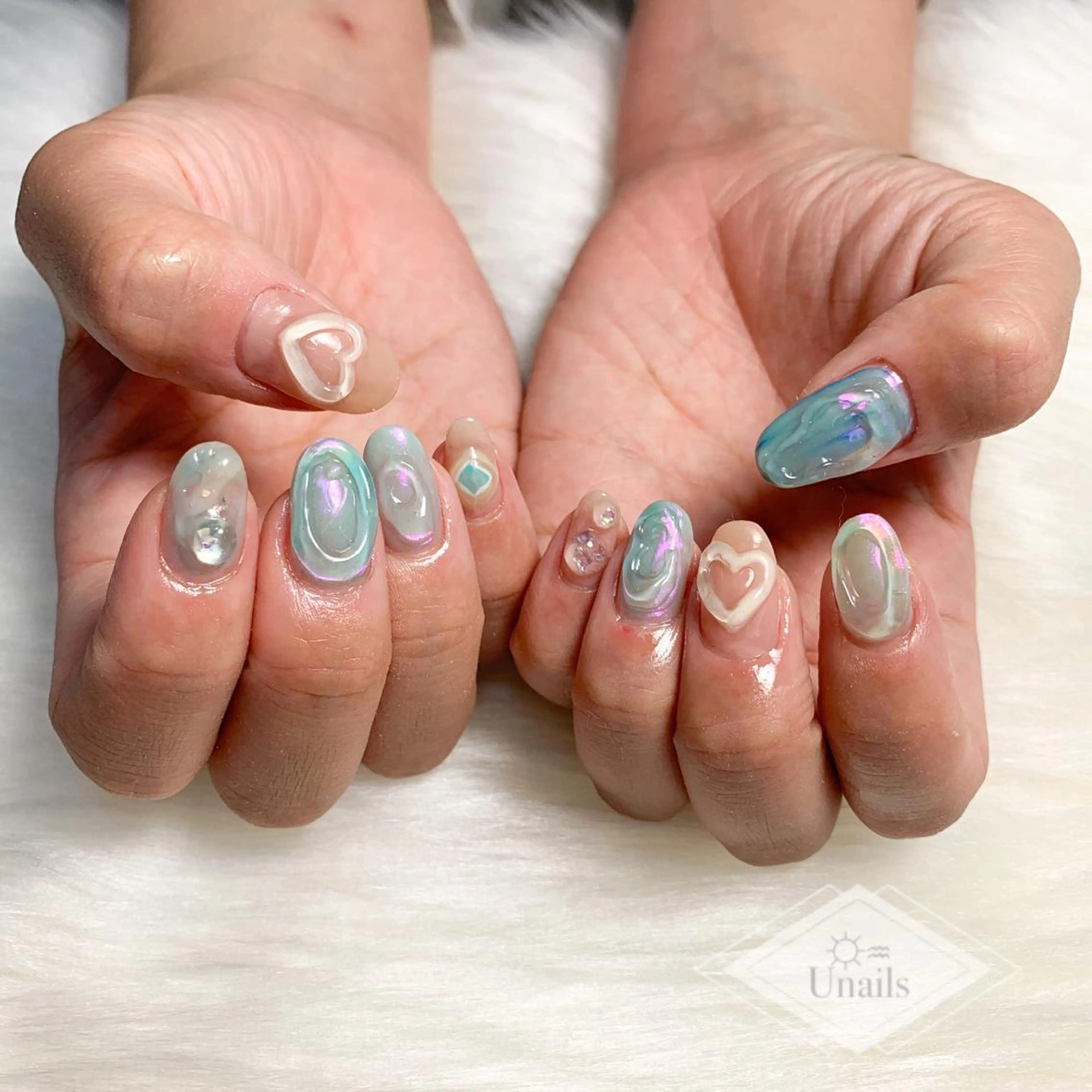ネイル ニュアンスネイル ぷっくりネイル U nailsのネイルデザイン