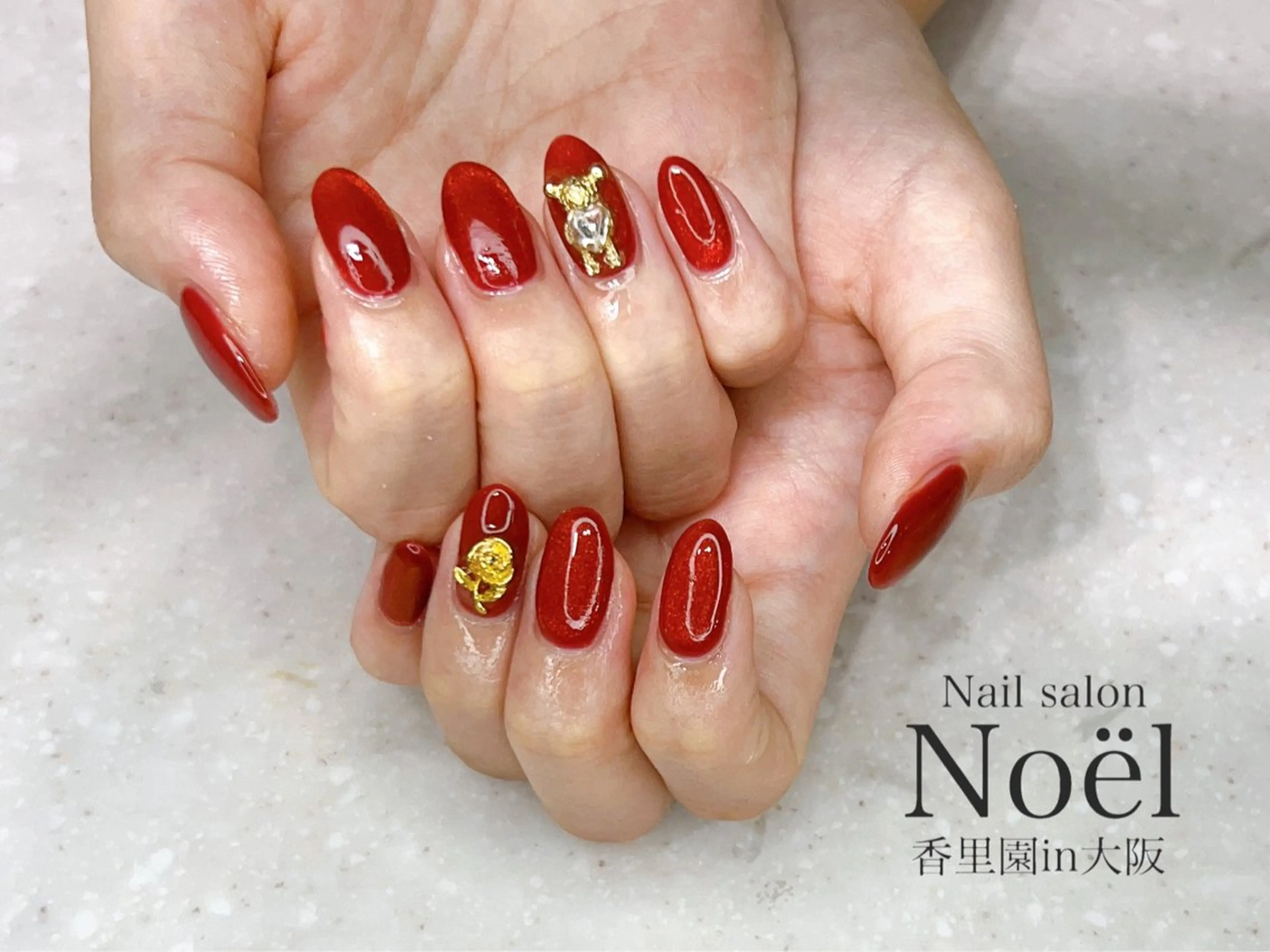 ネイル マグネットネイル ハンドネイル Nailsalon &Noel所属・もも 🍑のネイルデザイン