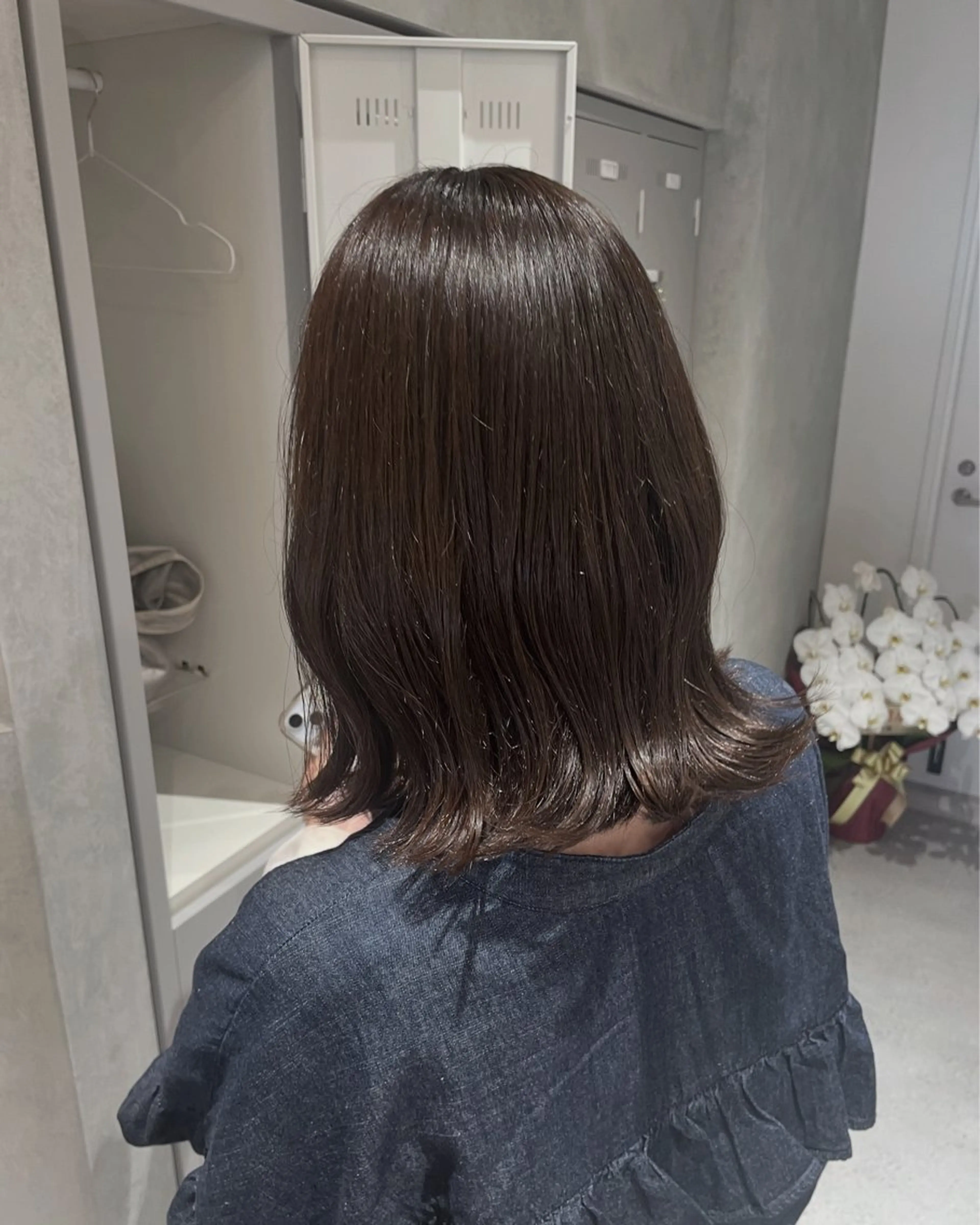 ミディアム カラー ヘアカラー トリートメント 加藤 未夢のヘアスタイル
