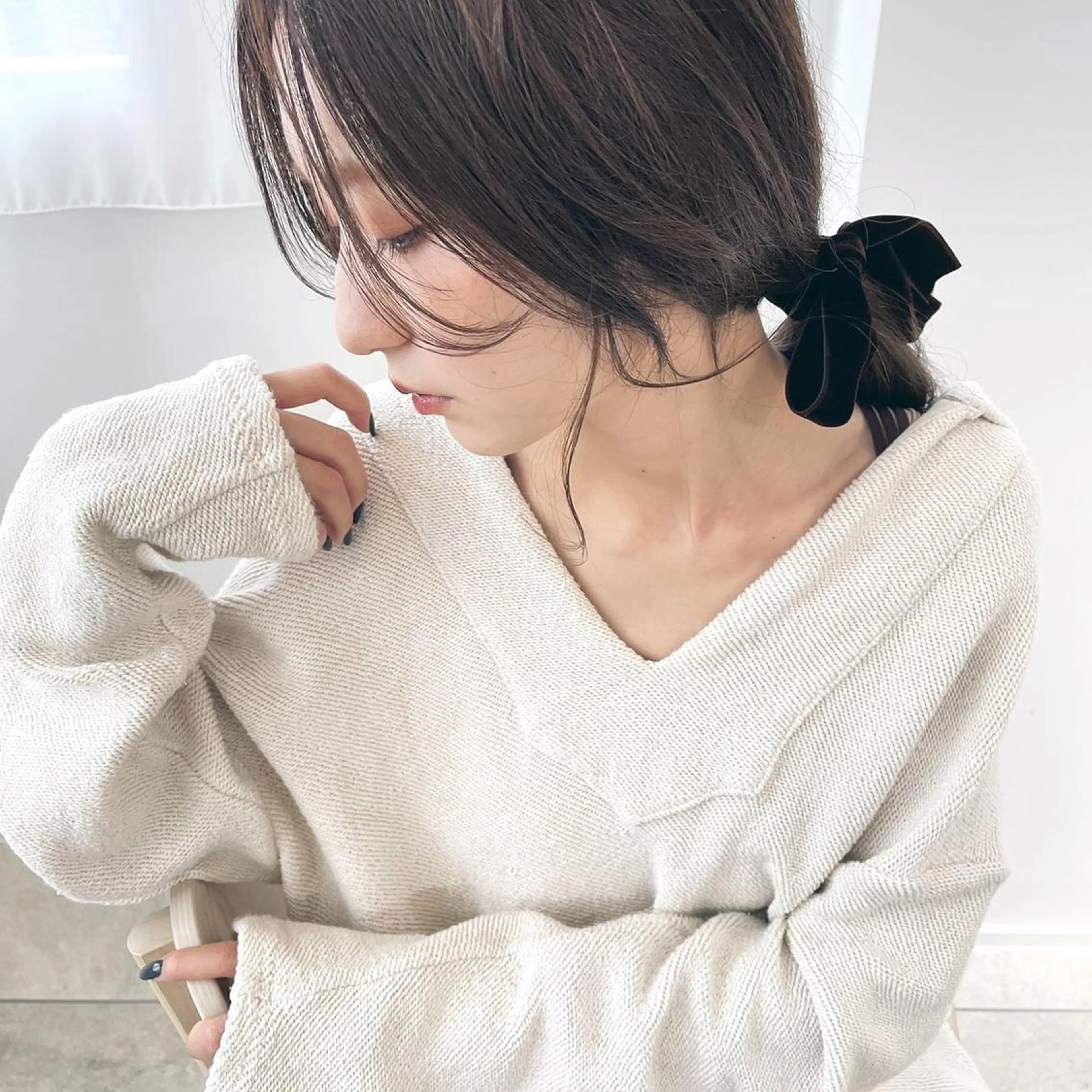 ロング ヘアアレンジ 透明感カラー🌿 CARICIA三浦のヘアスタイル