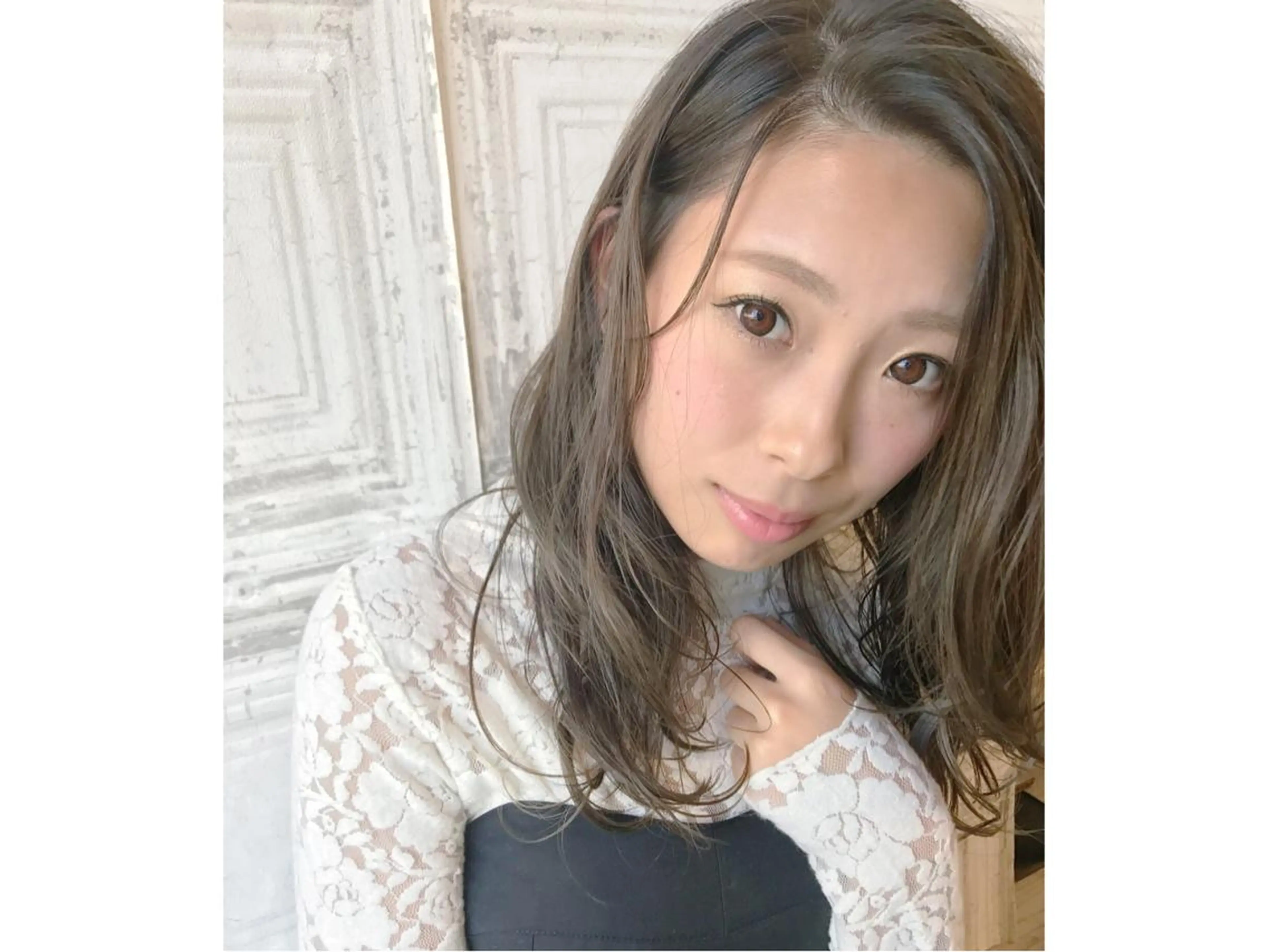 セミロング カラー ハイライトカラー 外国人風カラー ハイライト 日比 貴大/ minim hairのヘアスタイル