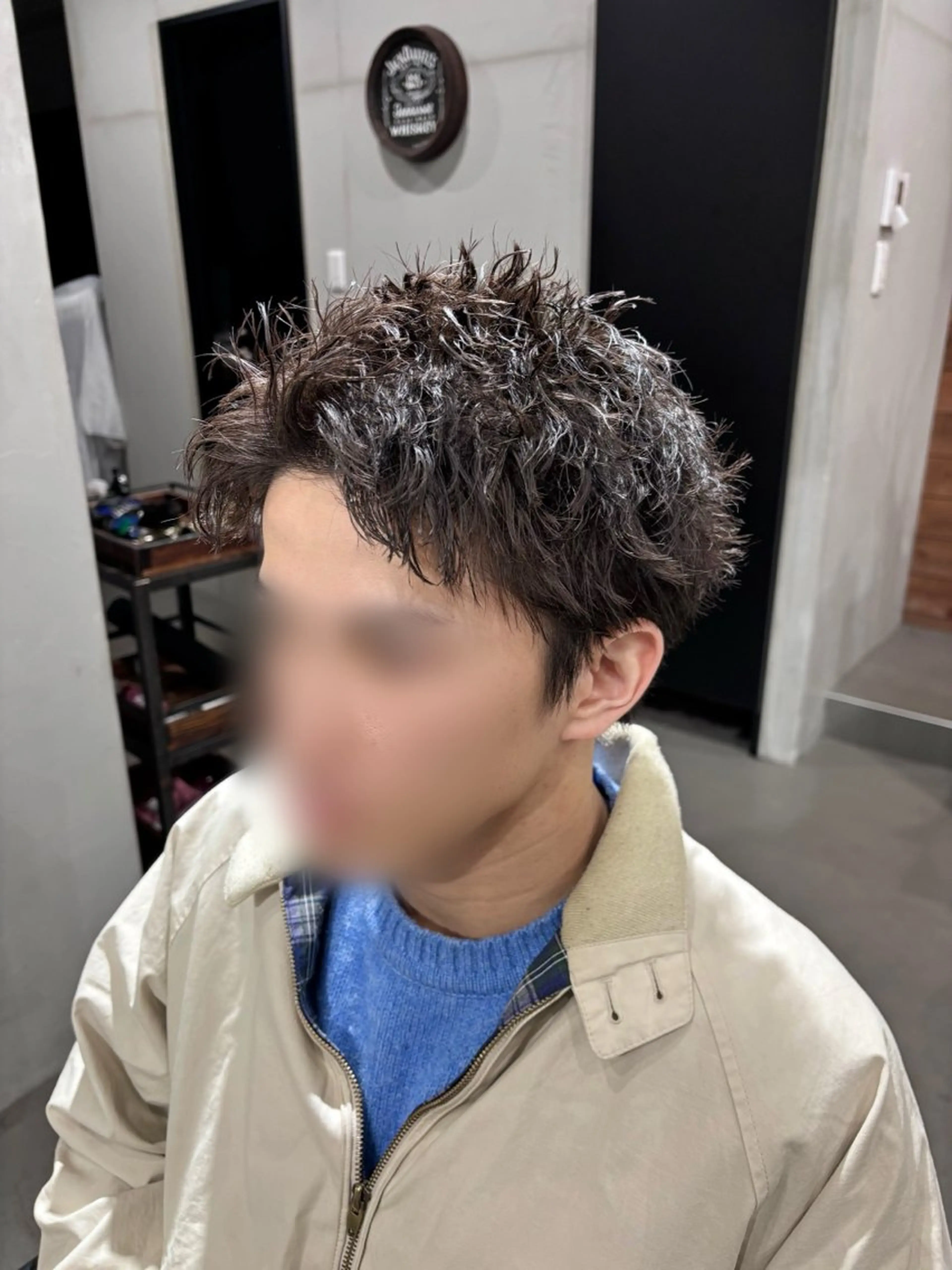 パーマ メンズ メンズパーマ カット パーマ Caly所属・加納 摩人のヘアスタイル