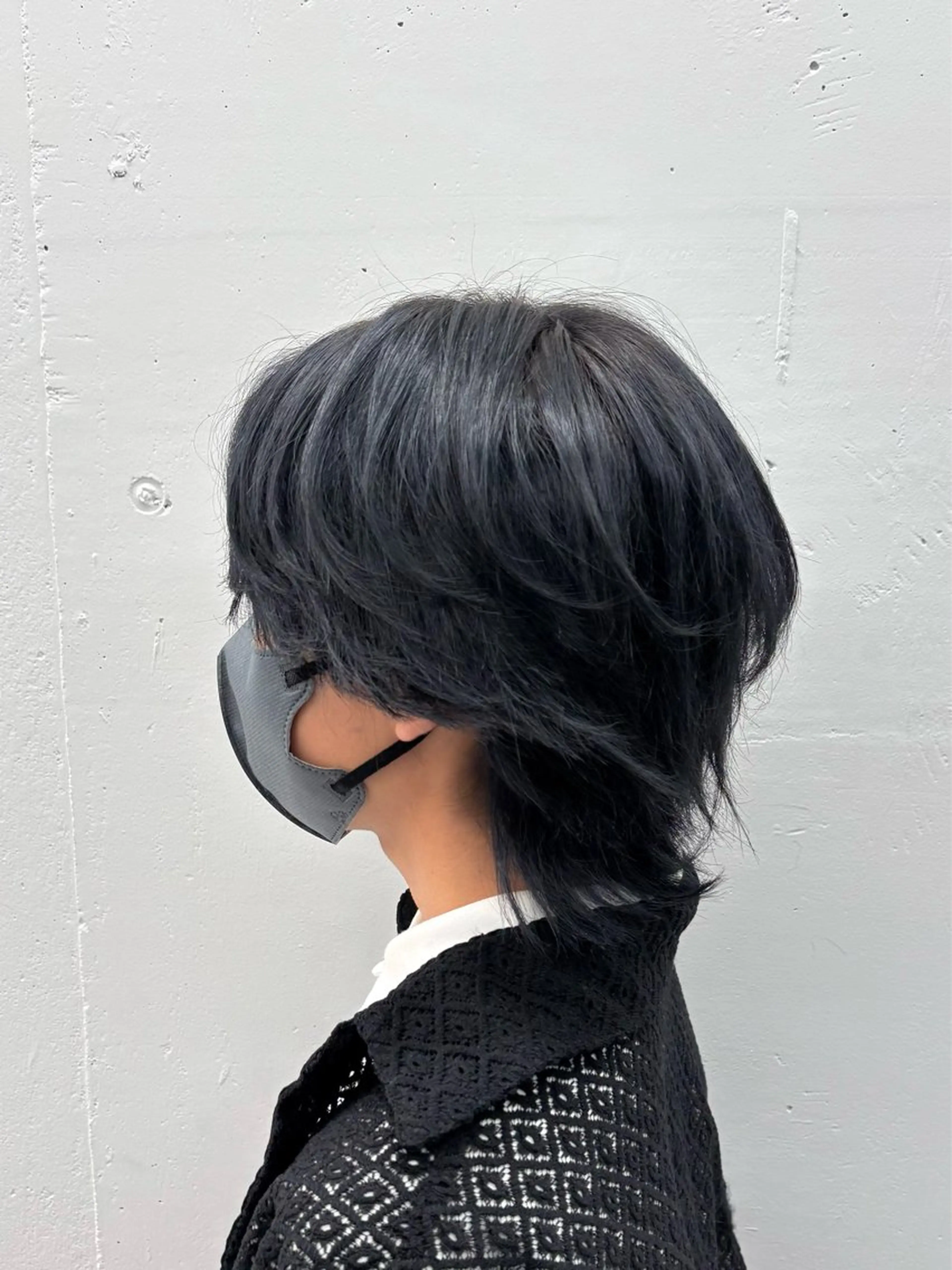 カラー メンズ 黒髪 ブルーカラー ブルーブラック ヘアカラー トリートメント 🌟ゆりあ🌟 JILLSTUDIOのヘアスタイル