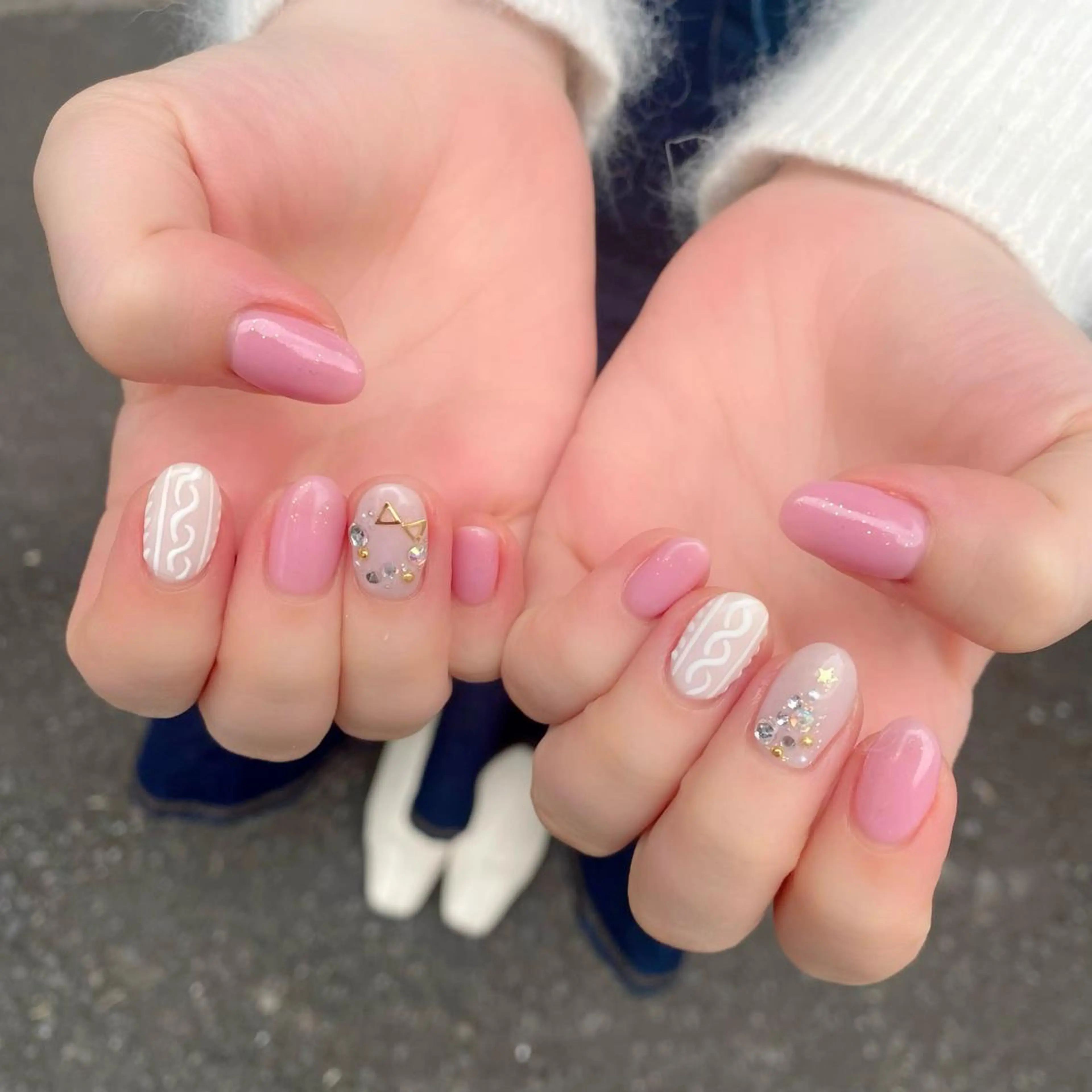 ネイル 冬ネイル クリスマス ハンドネイル Salon Kのネイルデザイン