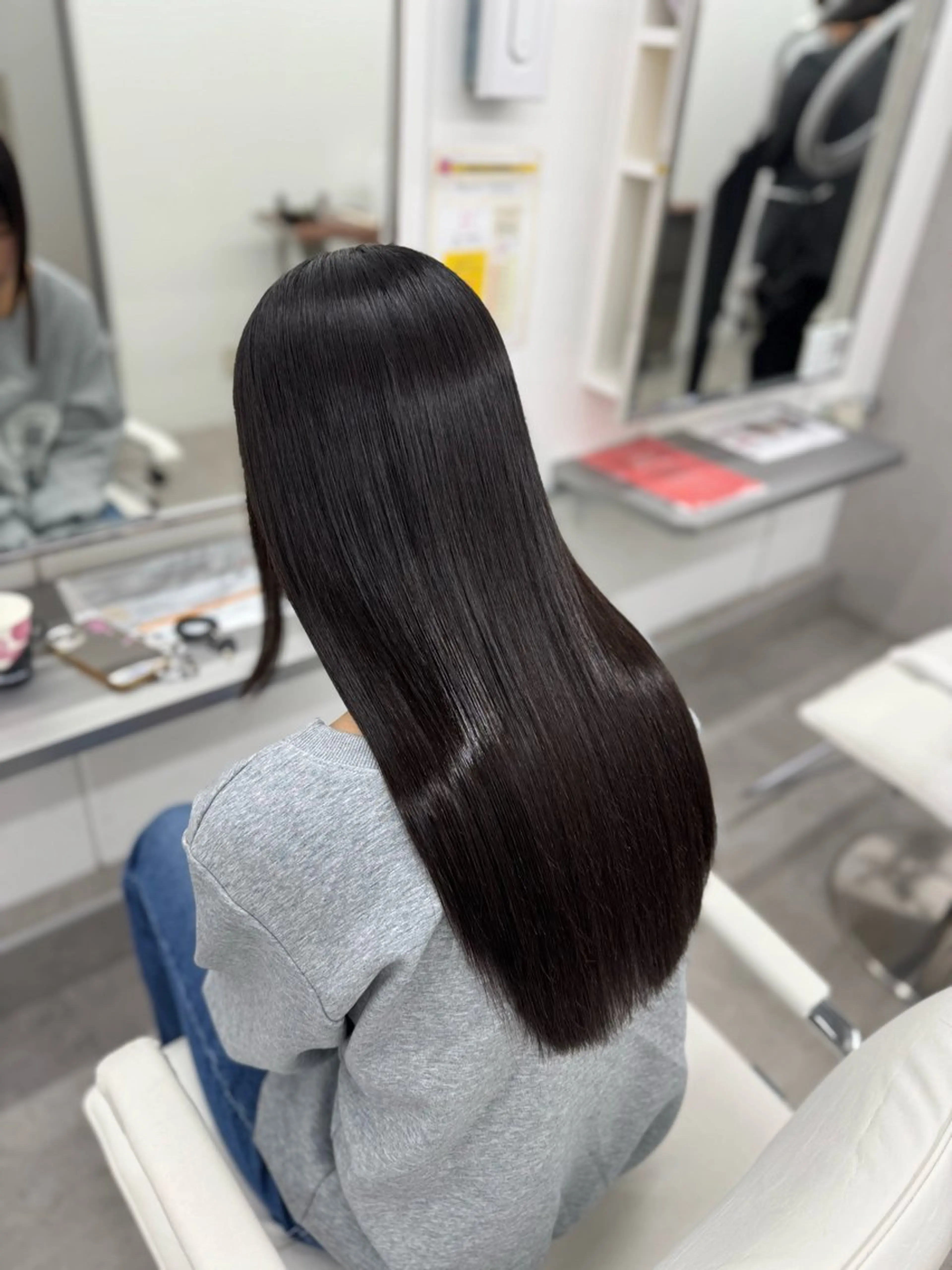 ロング カット 縮毛矯正 🕯コバ/レイヤー/ 透明感/縮毛🕯のヘアスタイル