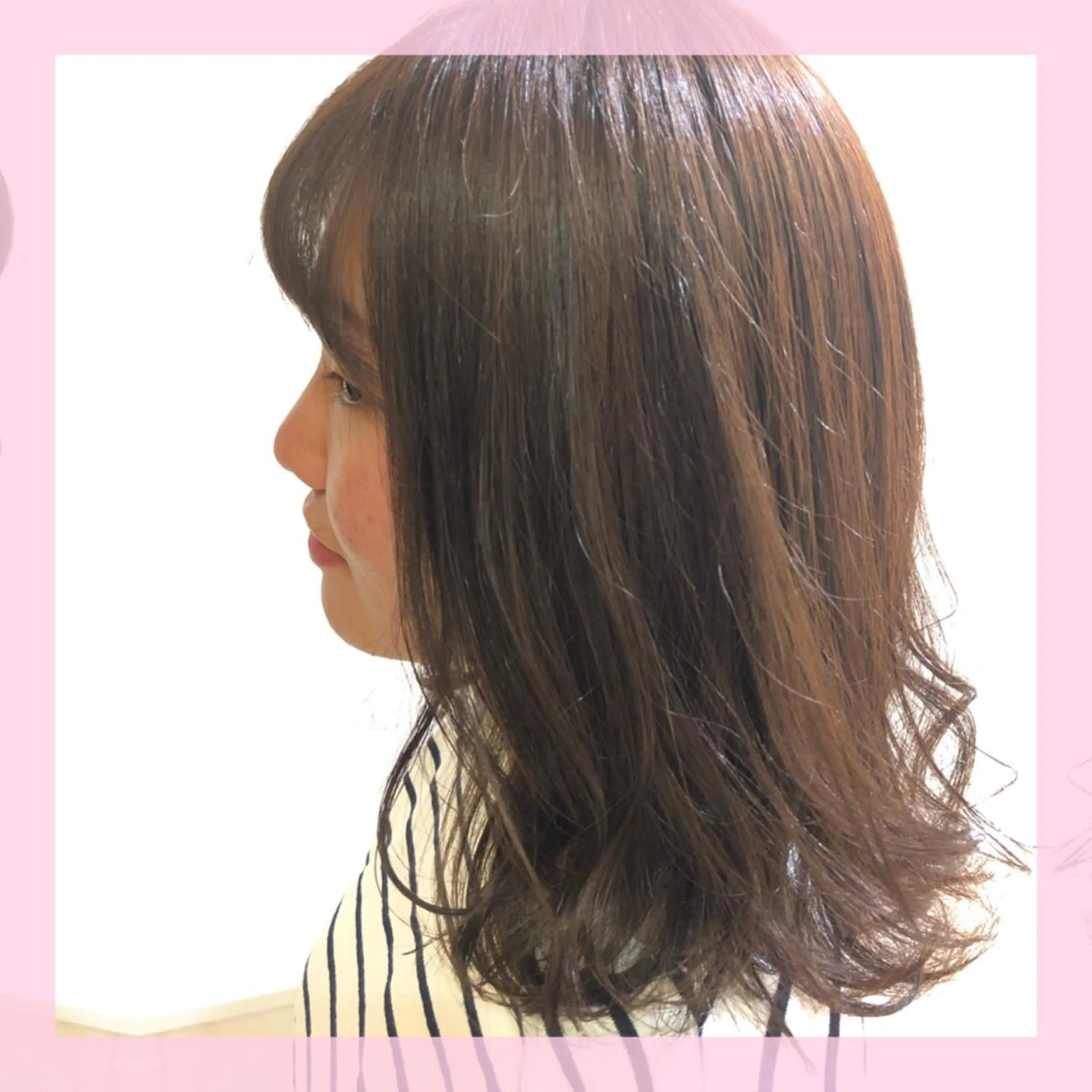 ミディアム カラー アッシュ カット ヘアカラー トリートメント plum.所属・🍒前川 🍒のヘアスタイル