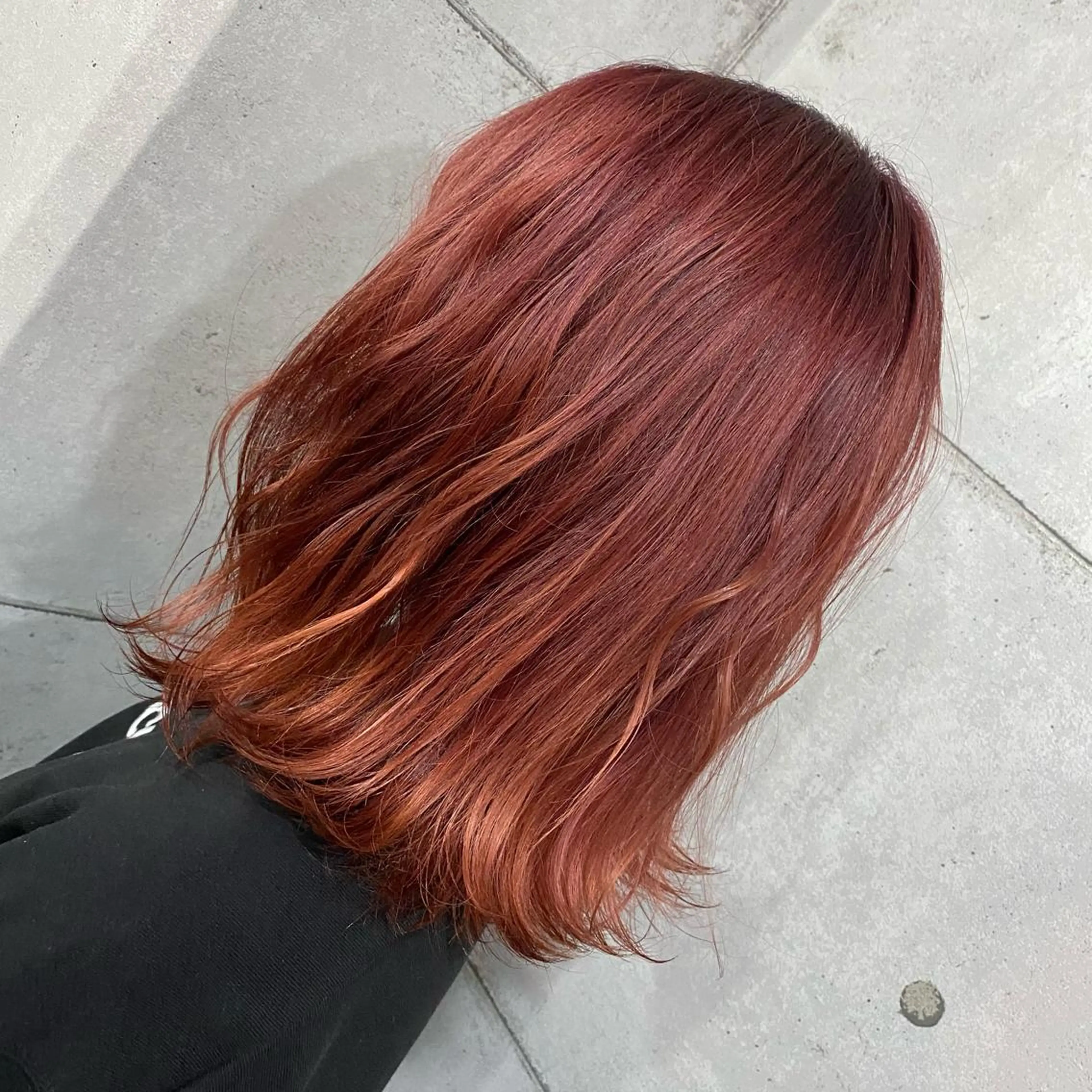 セミロング 艶カラー💎 髪質改善🎈アトワのヘアスタイル