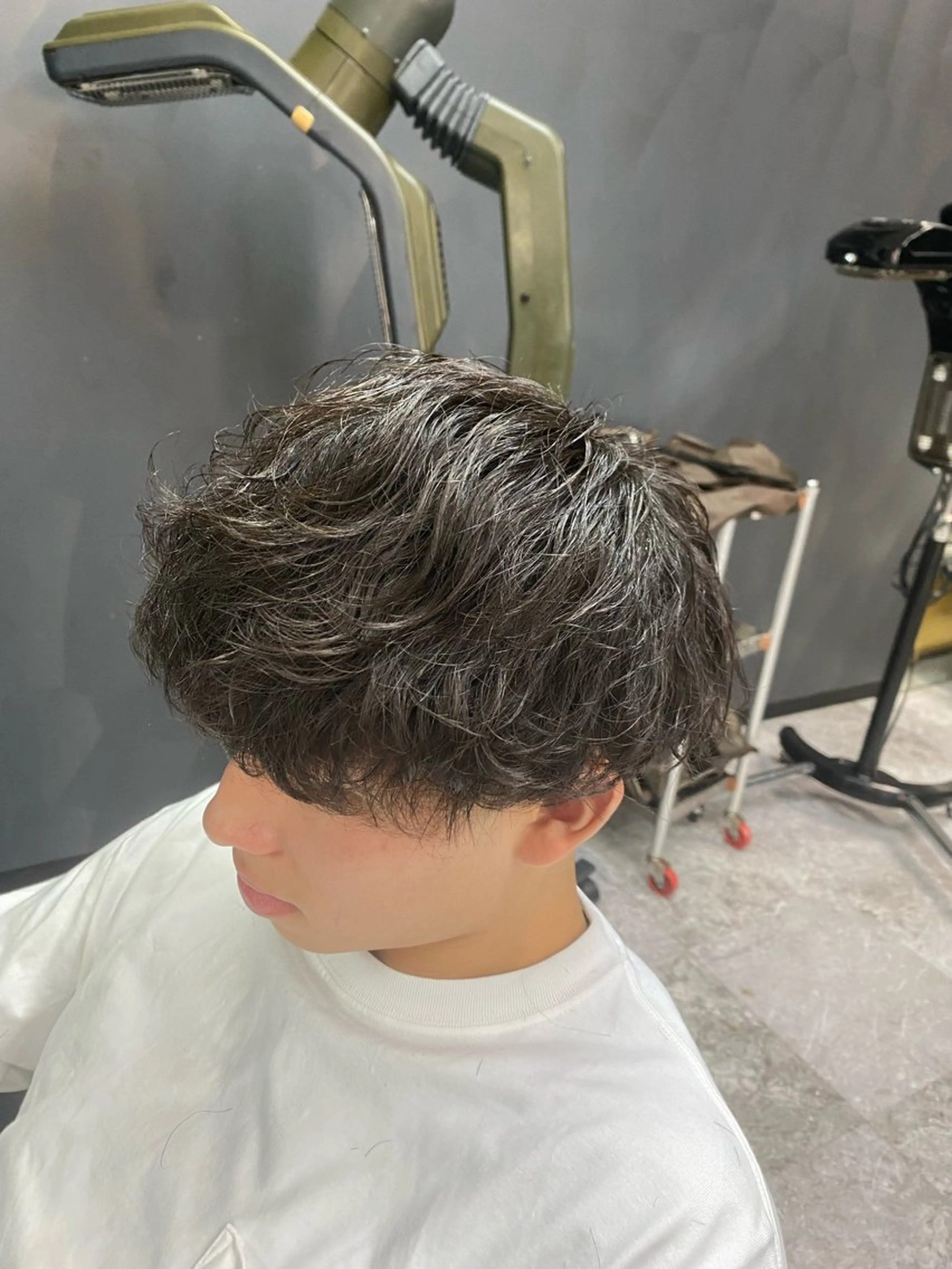 ショート パーマ 池田 亮雅のヘアスタイル