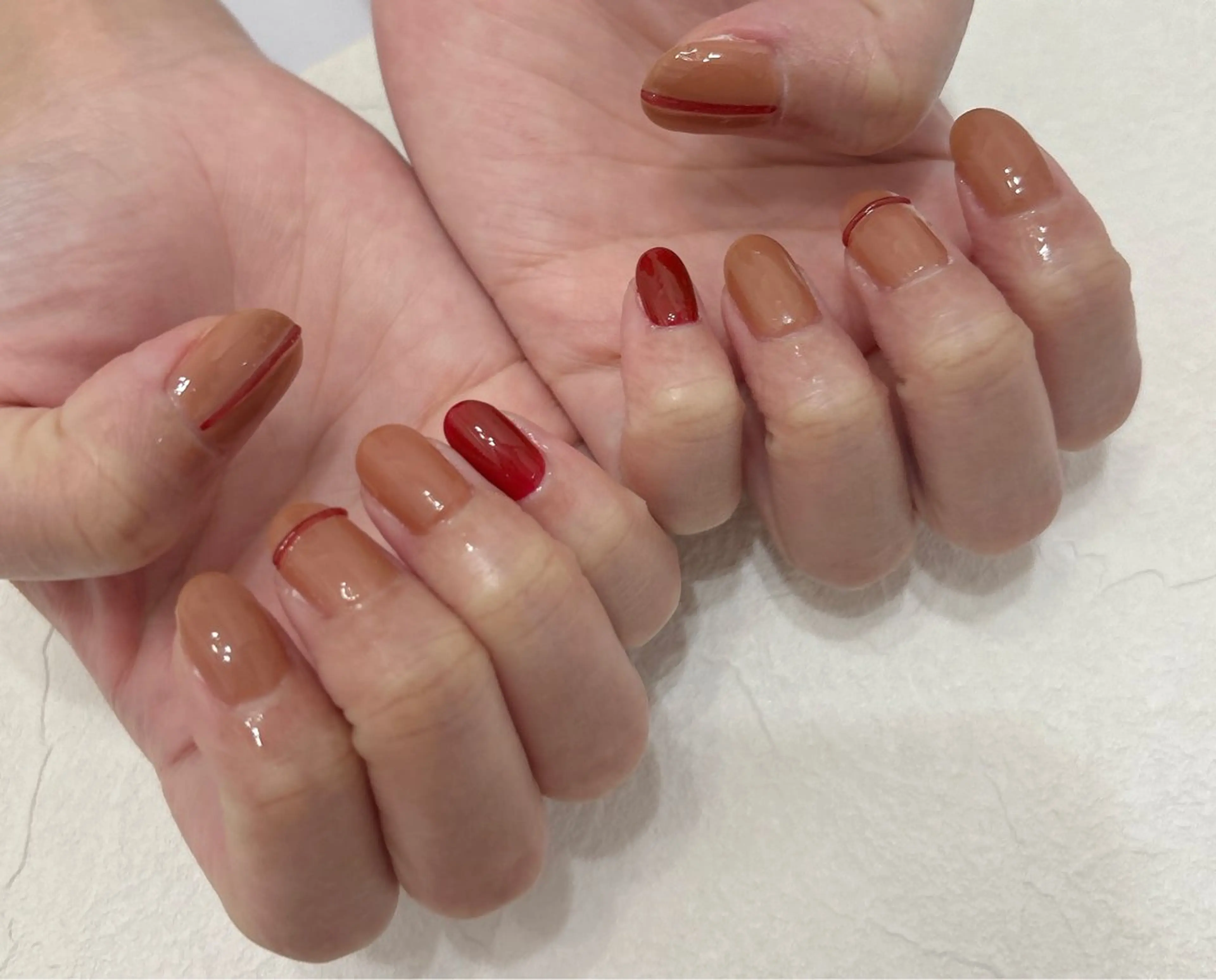 ネイル オーロラネイル フットネイル フレンチネイル ジェルネイル 韓国ネイル Mogu nail 二子玉川のネイルデザイン