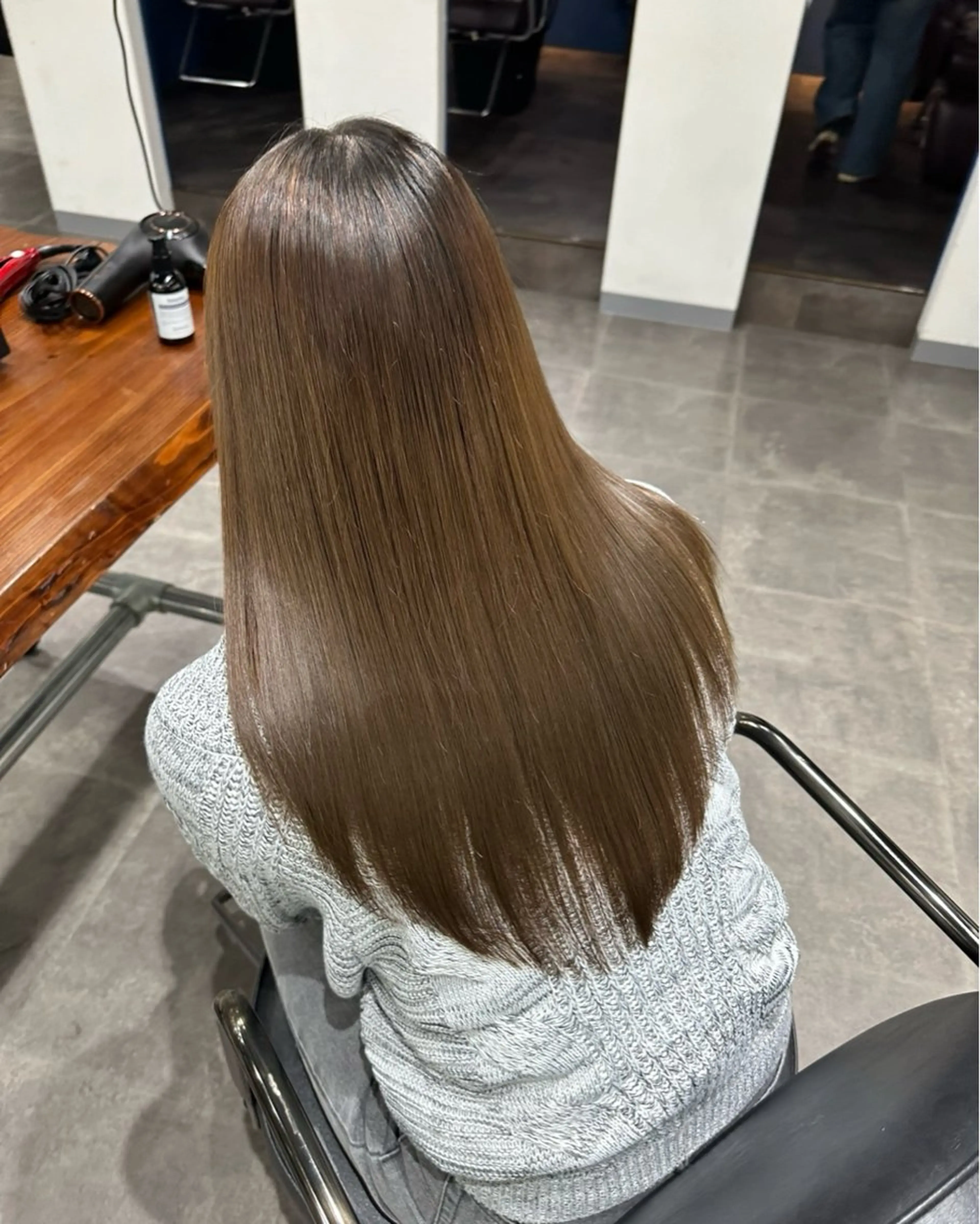 ロング ボブ 外国人風カラー ハイレイヤー ハイライト 髪質改善 篠崎 佑季のヘアスタイル