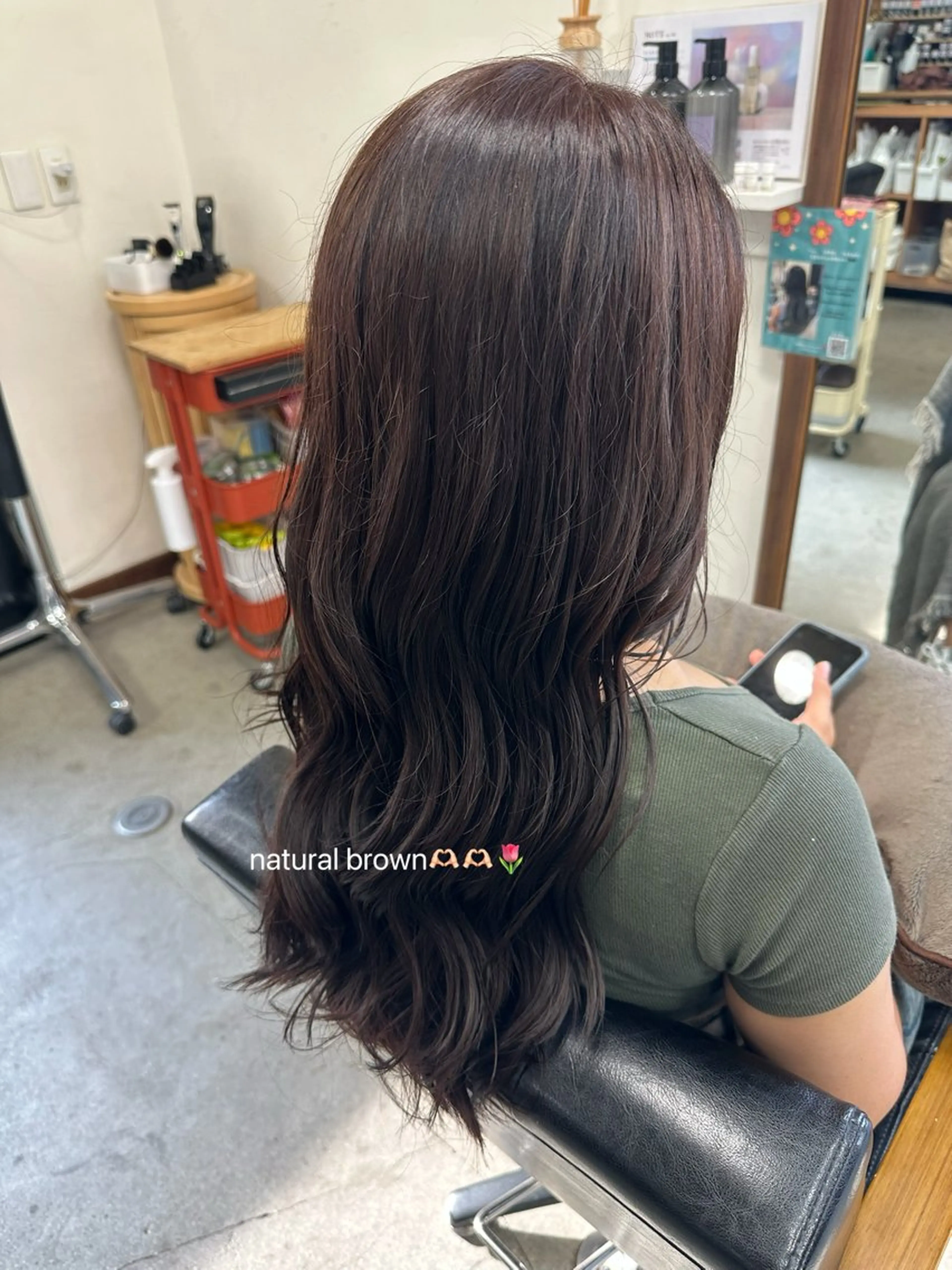 ロング カラー ブラウンカラー ナチュラルブラウン Nao🌷🌷 モデル様募集中のヘアスタイル