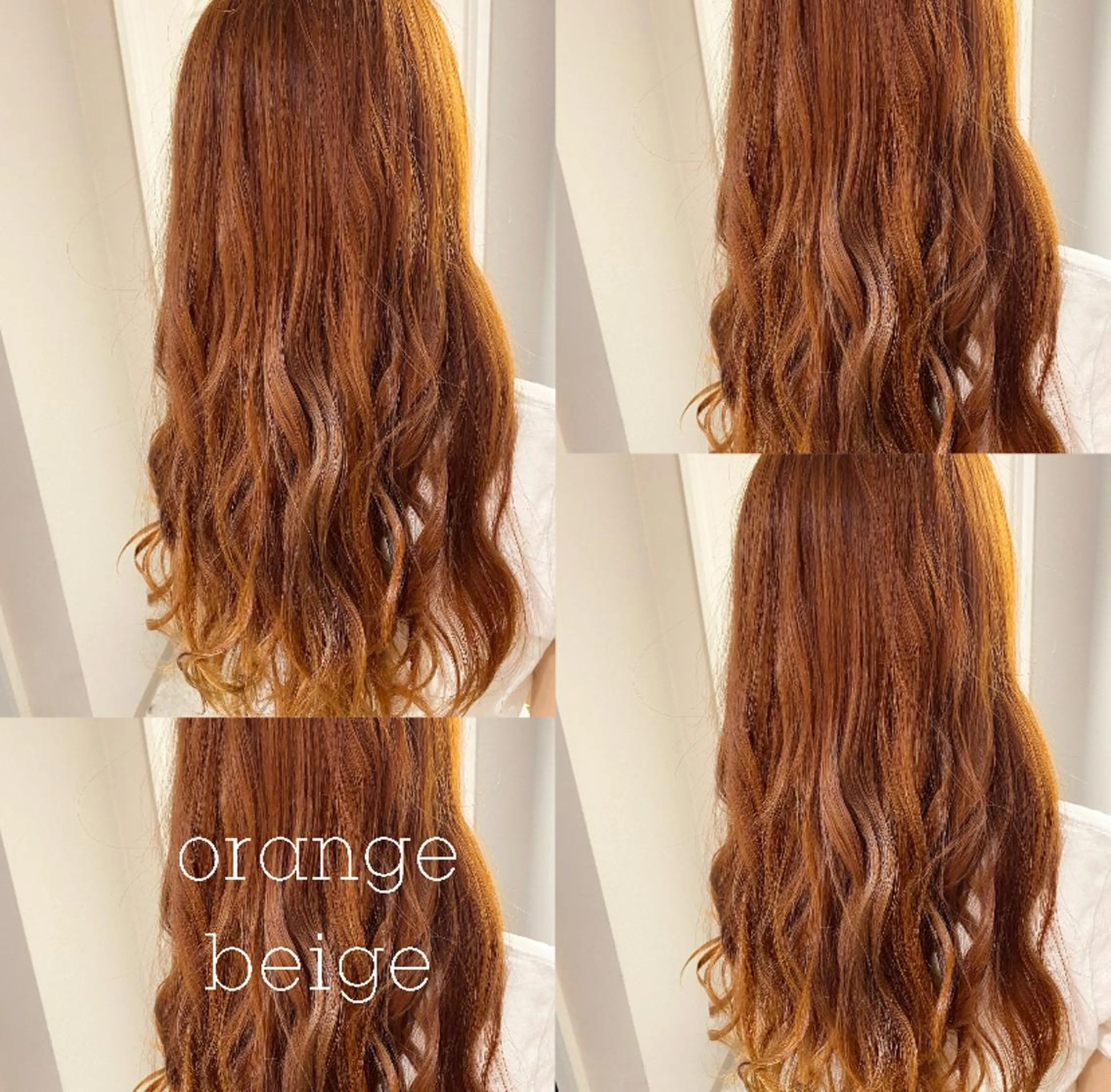 セミロング カラー パーマ ヘアアレンジ メンズ キッズ メンズブリーチ ベージュカラー ブリーチ オレンジ オレンジベージュ RIYA❤︎ Aujuaソムリエのヘアスタイル