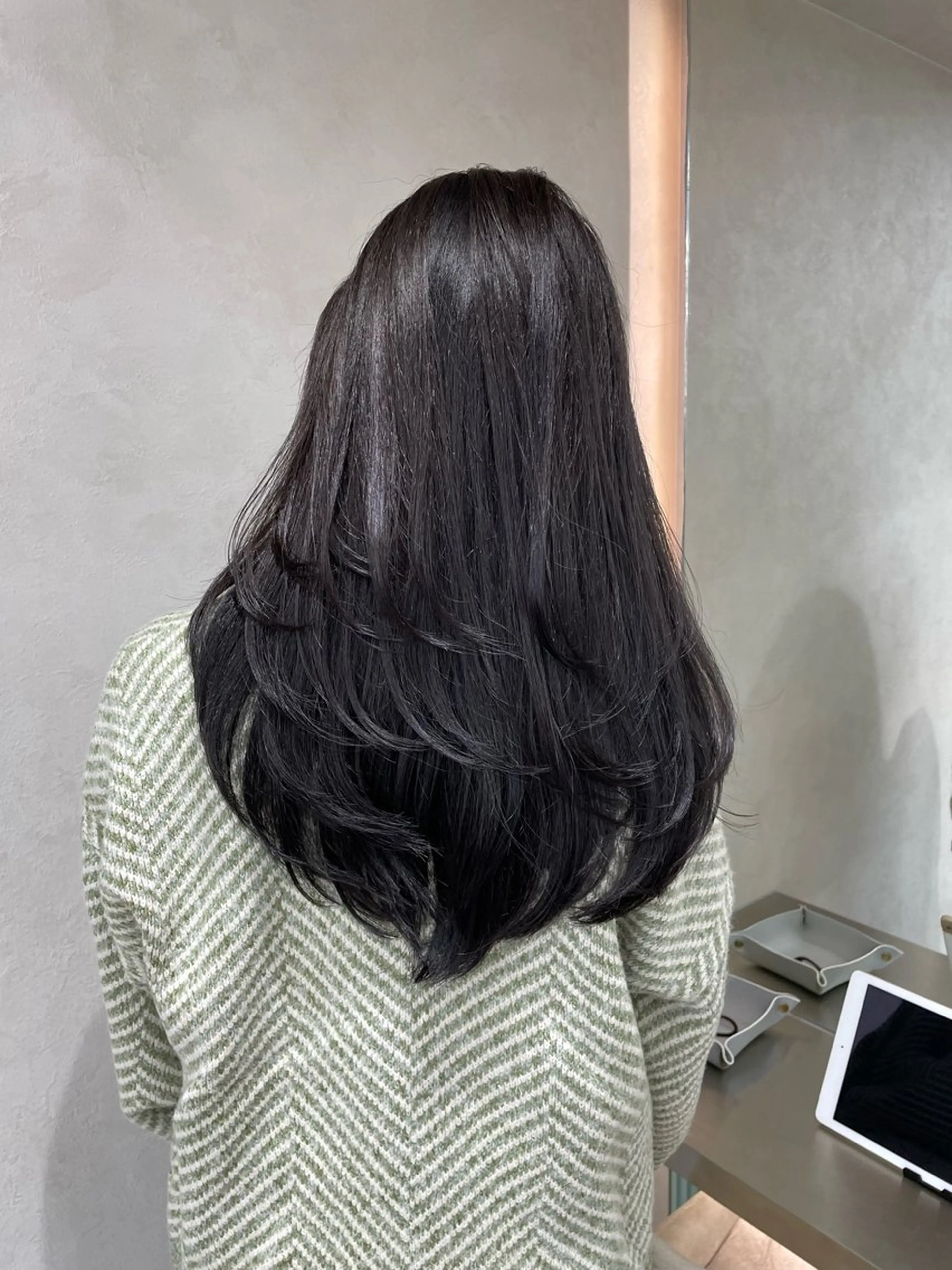 ロング カラー カット ヘアカラー トリートメント Hiroki 韓国ヘア🇰🇷のヘアスタイル