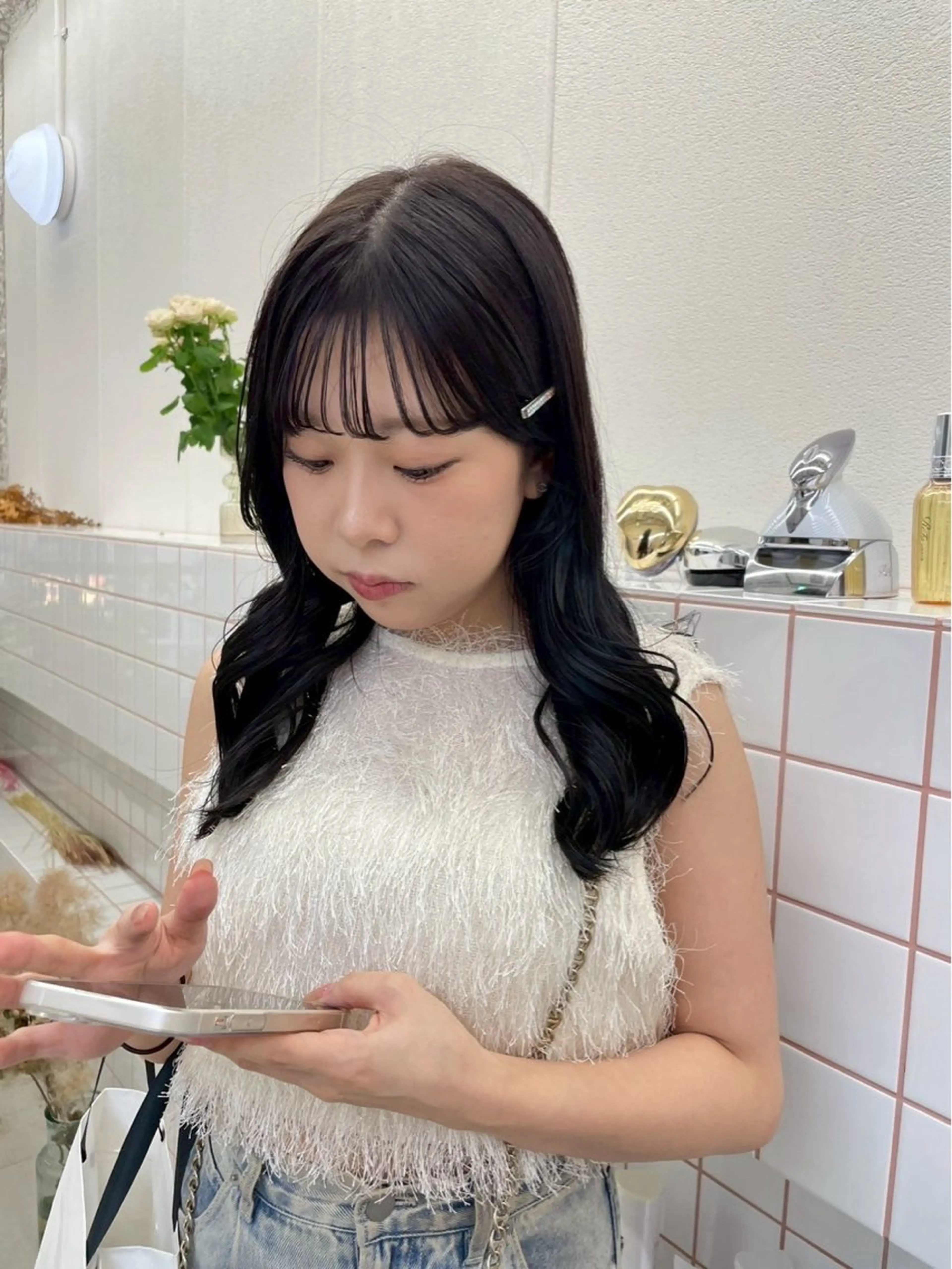 ミディアム 🌼花屋併設🌼 木下奈々望のヘアスタイル