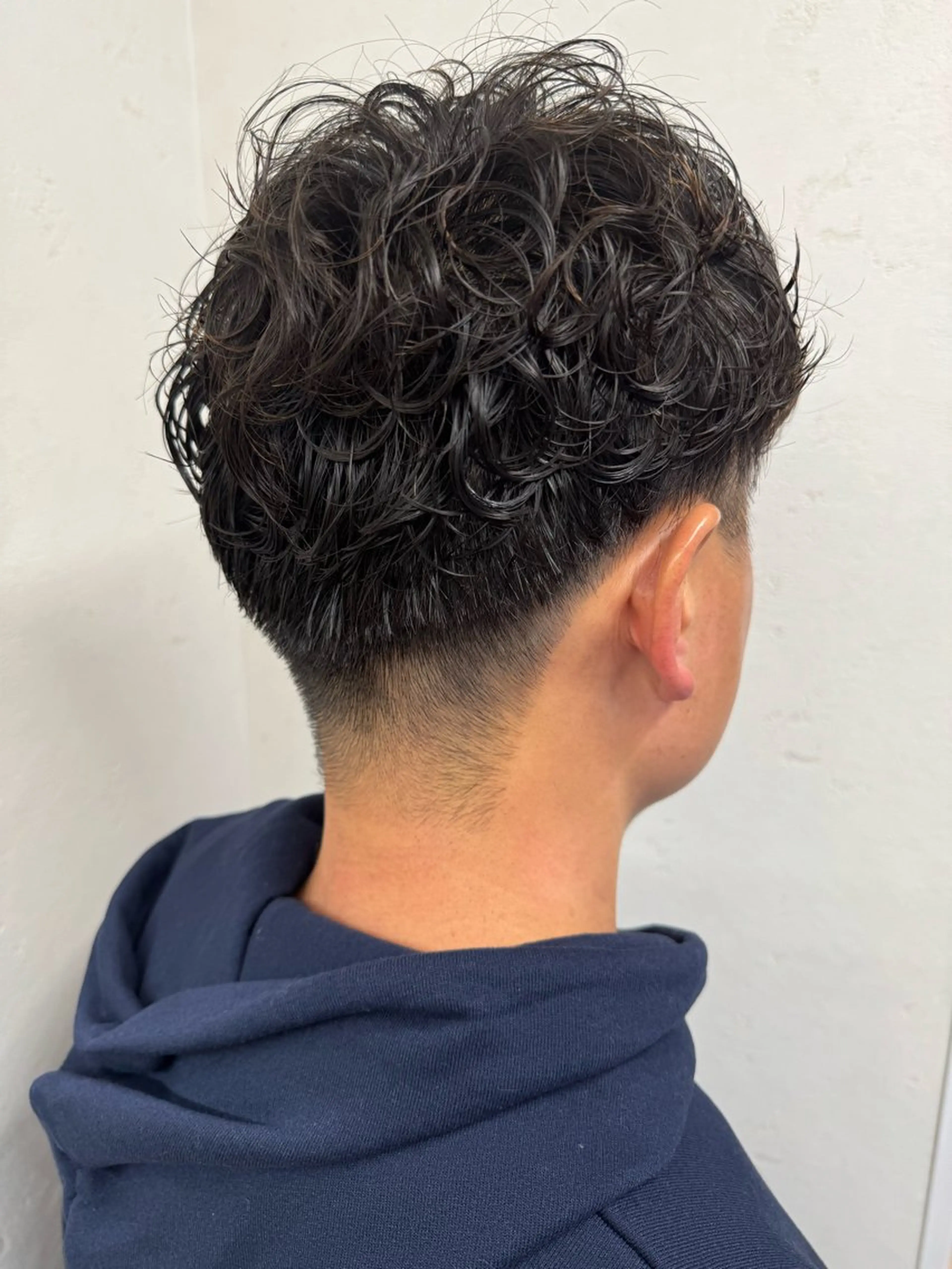 ショート パーマ メンズ カット パーマ トリートメント パーマ/ハイトーン /吉田眞のヘアスタイル