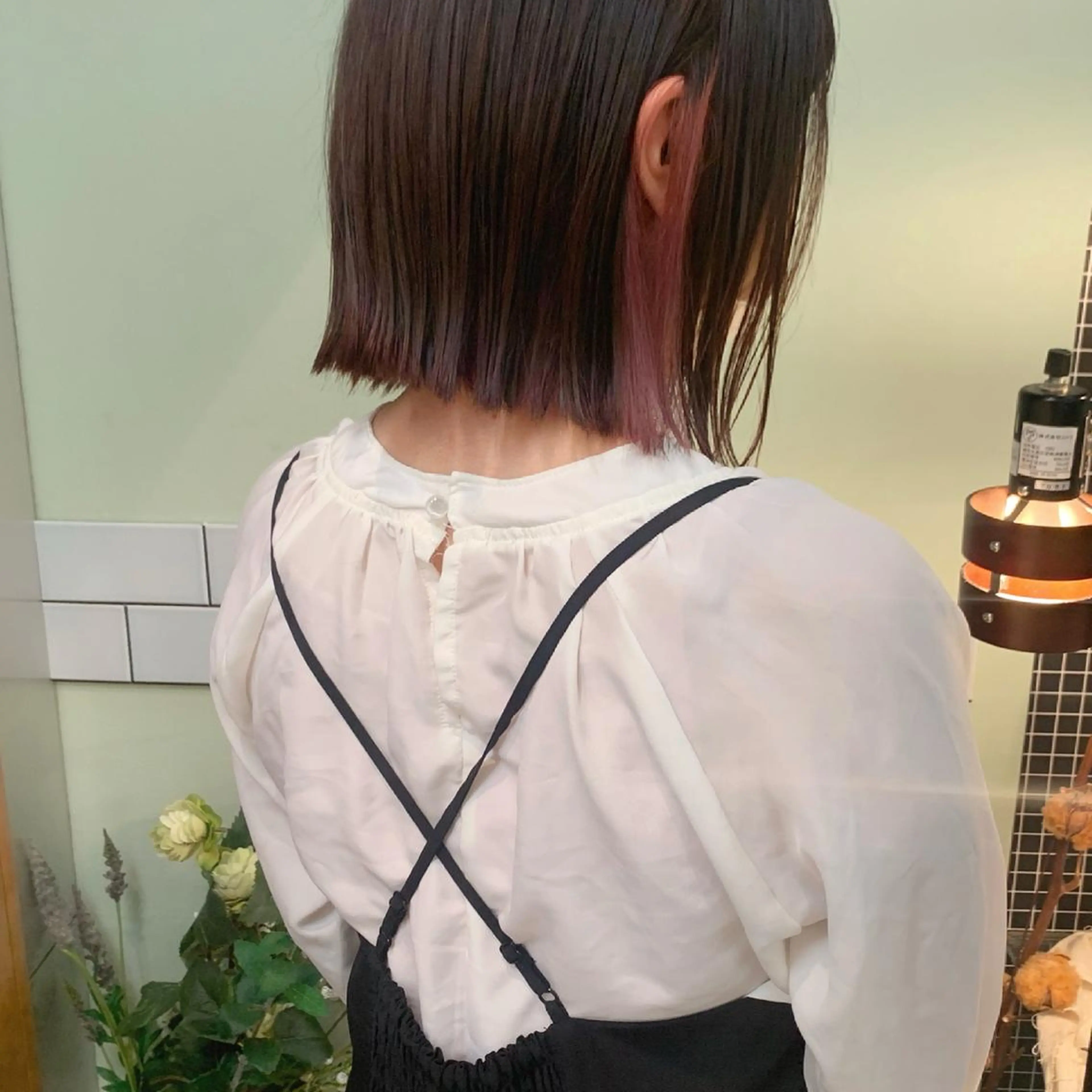 ショート カラー ピンクカラー ﾊｲﾄｰﾝ/ｼｮｰﾄ 村上淳乃🐥のヘアスタイル