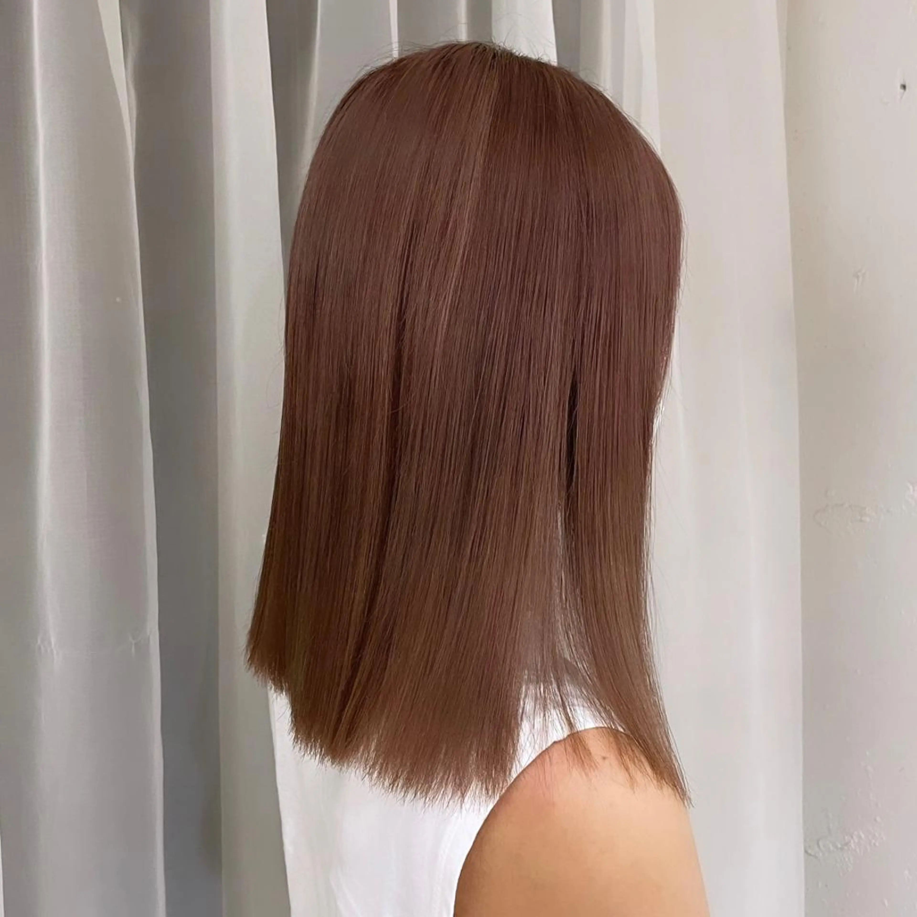 セミロング カラー 濱本 新奈 / 髪質改善パーマのヘアスタイル