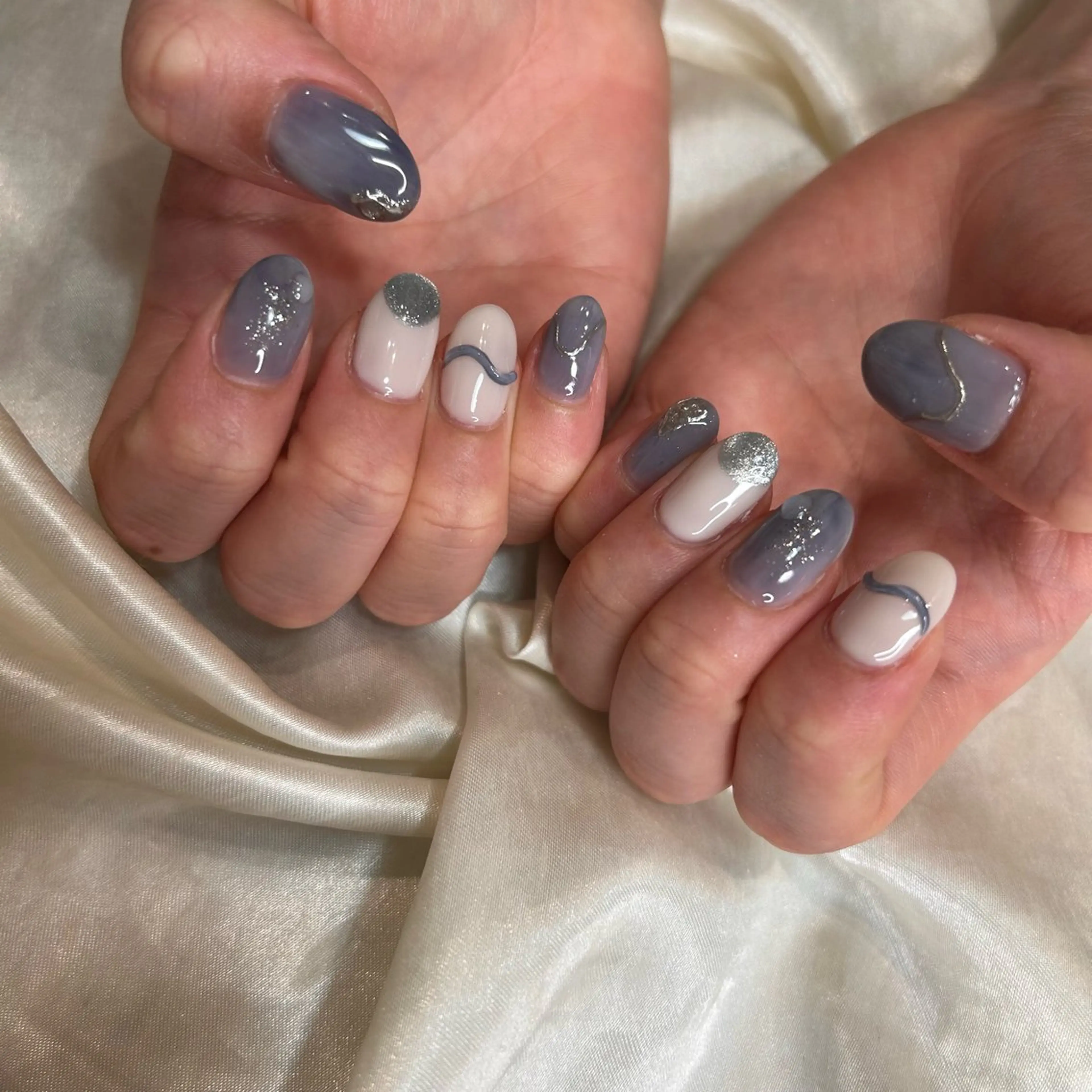 ネイル ハンドネイル 西岡 杏のネイルデザイン