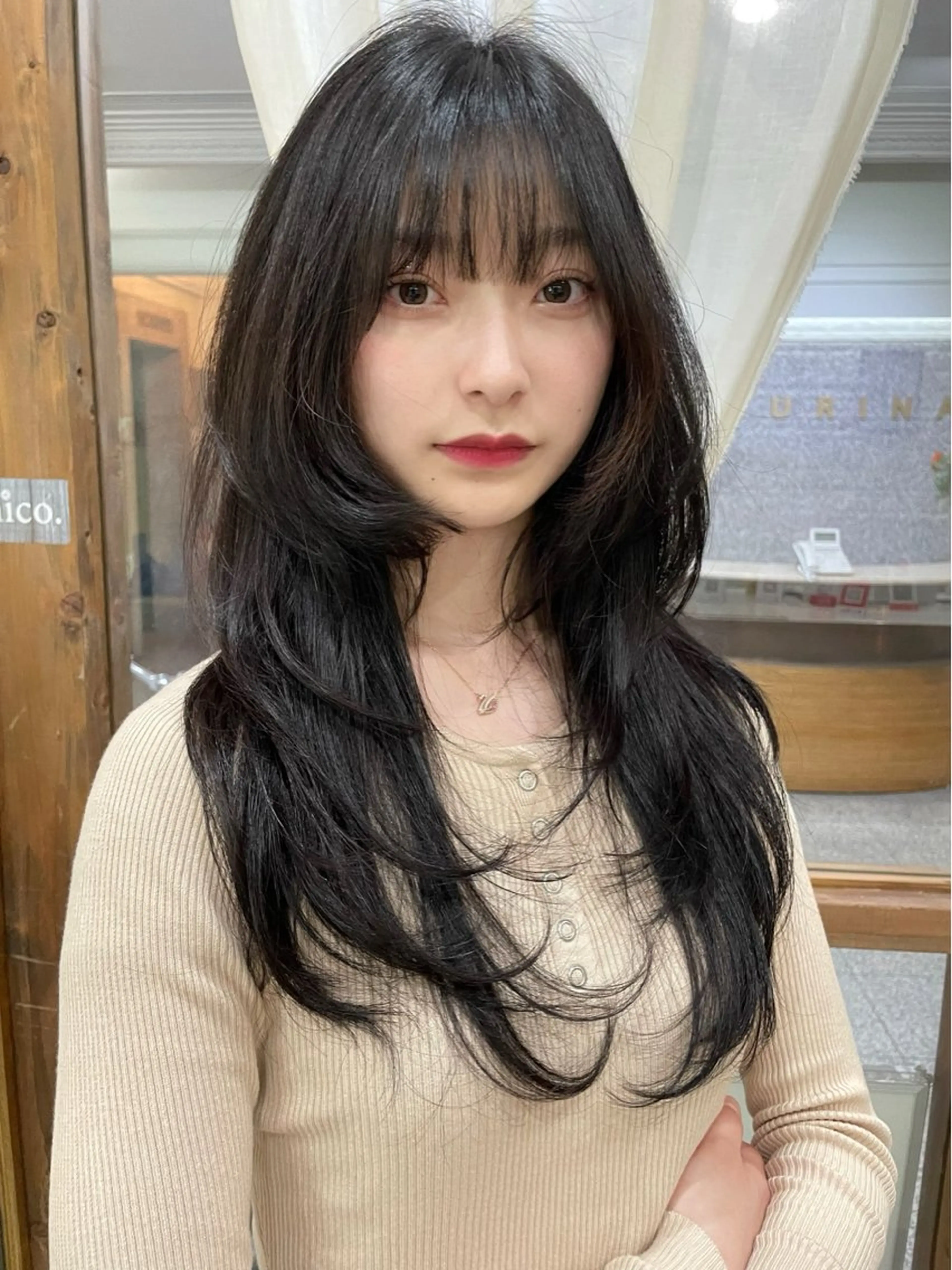 似合わせレイヤーカット＋ワンカラーの写真