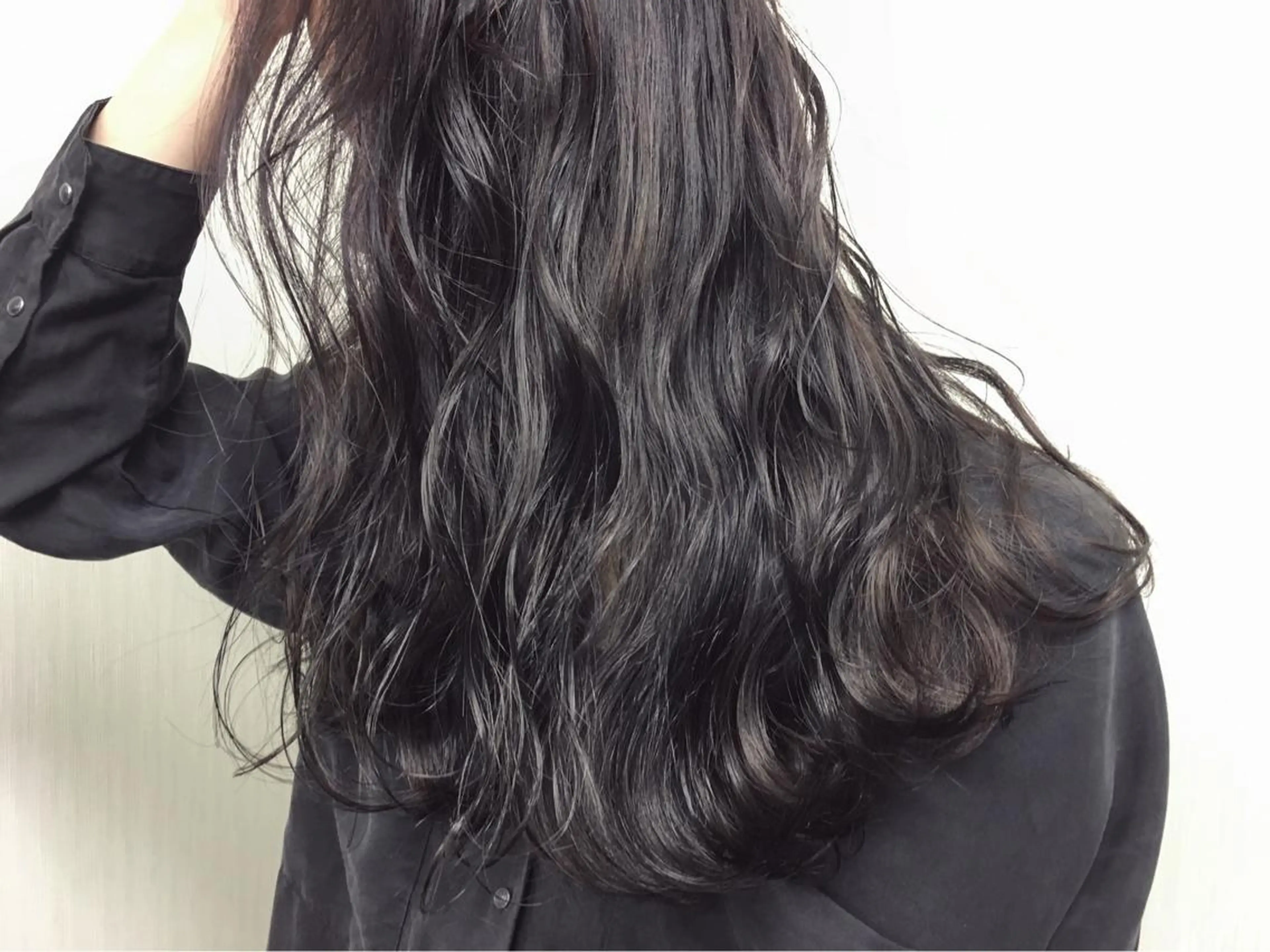 セミロング ロング カラー ヘアアレンジ グレージュ バイオレットカラー バイオレットグレージュ ケアブリーチ白髪染め TAKUMIのヘアスタイル