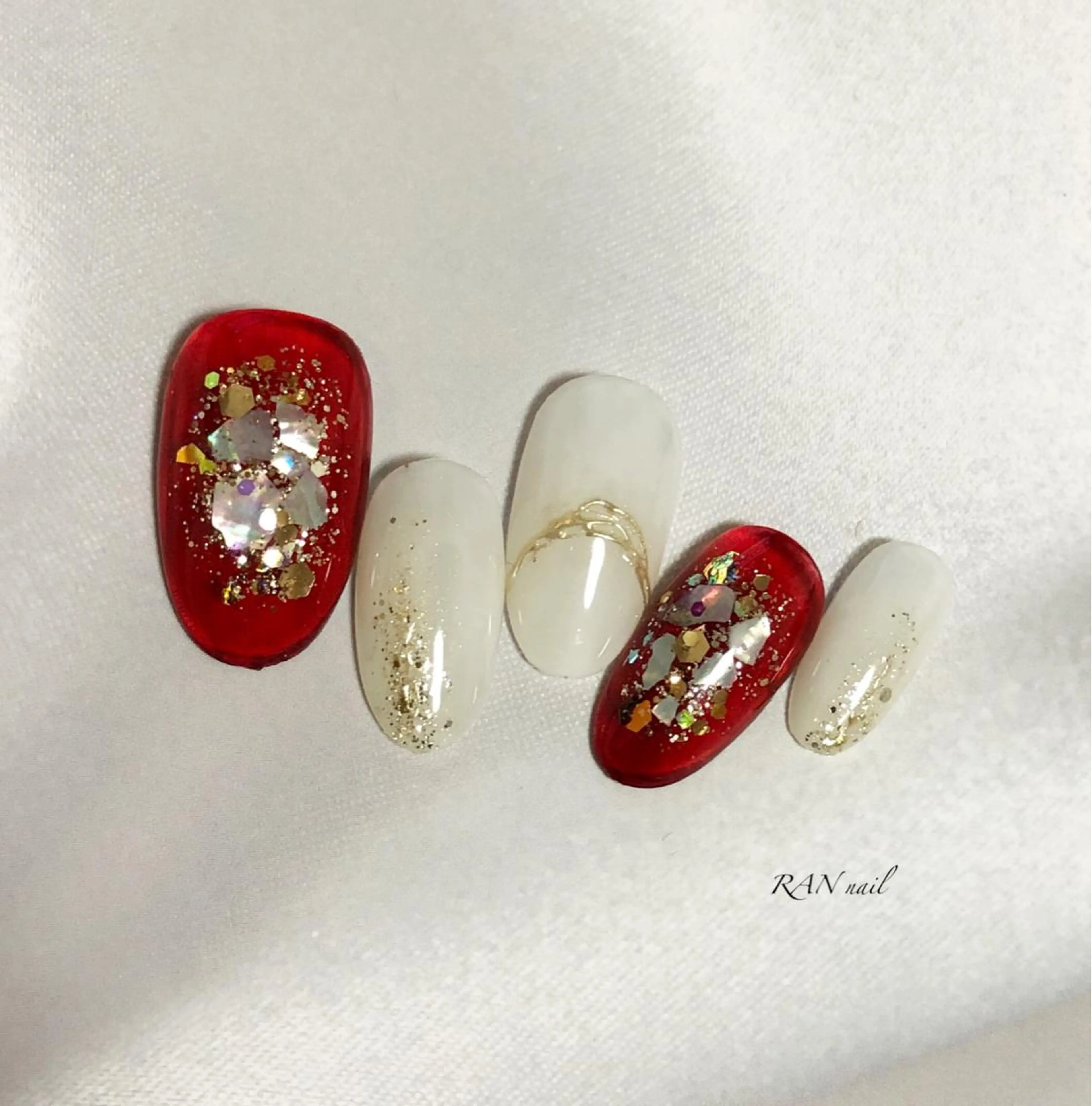 ネイル 成人式 キラキラネイル ラメ(グリッター) オフィスネイル シンプルネイル ハンドネイル フットネイル RAN nail 〜ランネイル〜所属・RAN nailのネイルデザイン