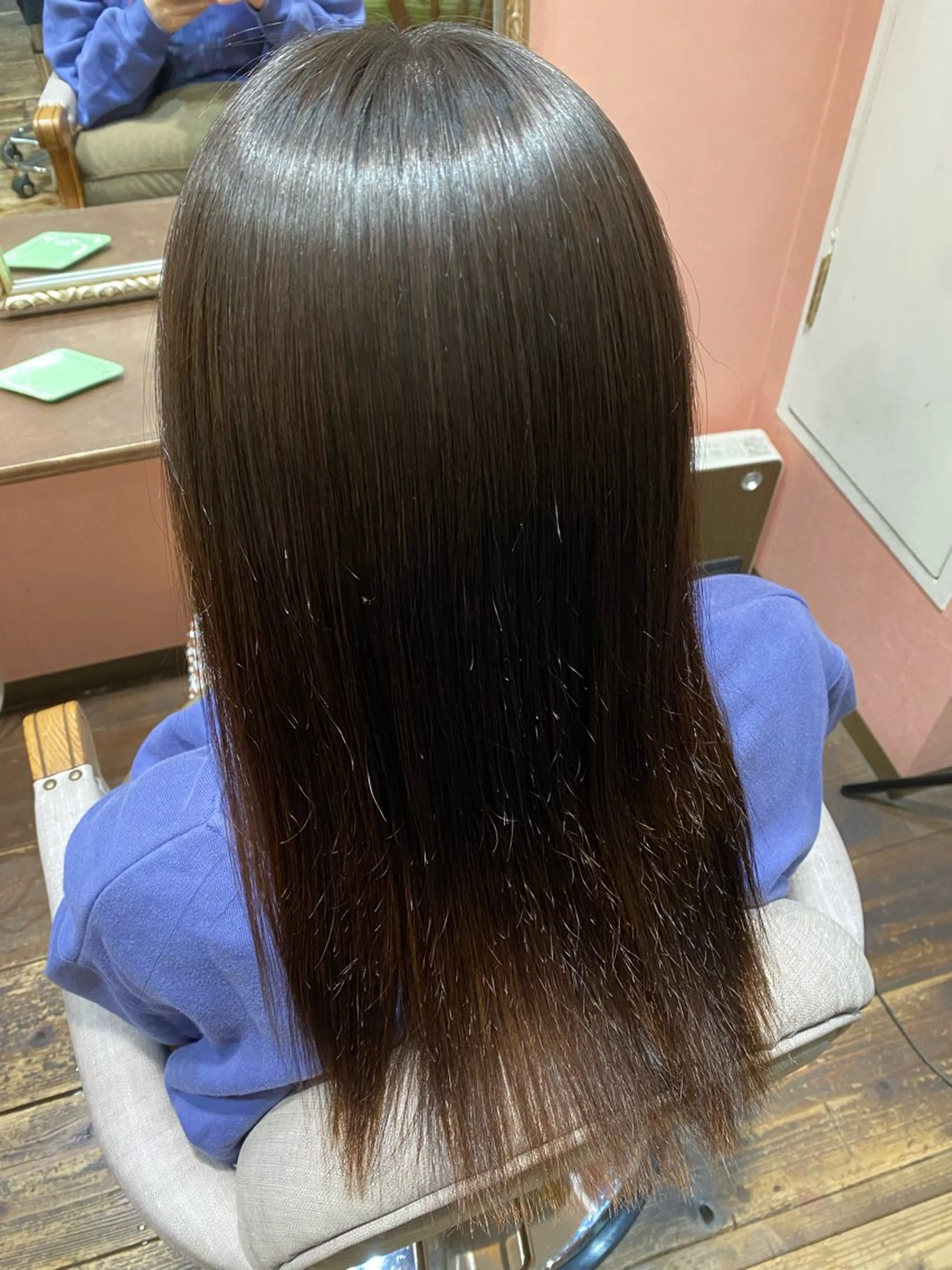 ミディアム ミディアムパーマ 縮毛矯正 海音 心斎橋美容室のヘアスタイル