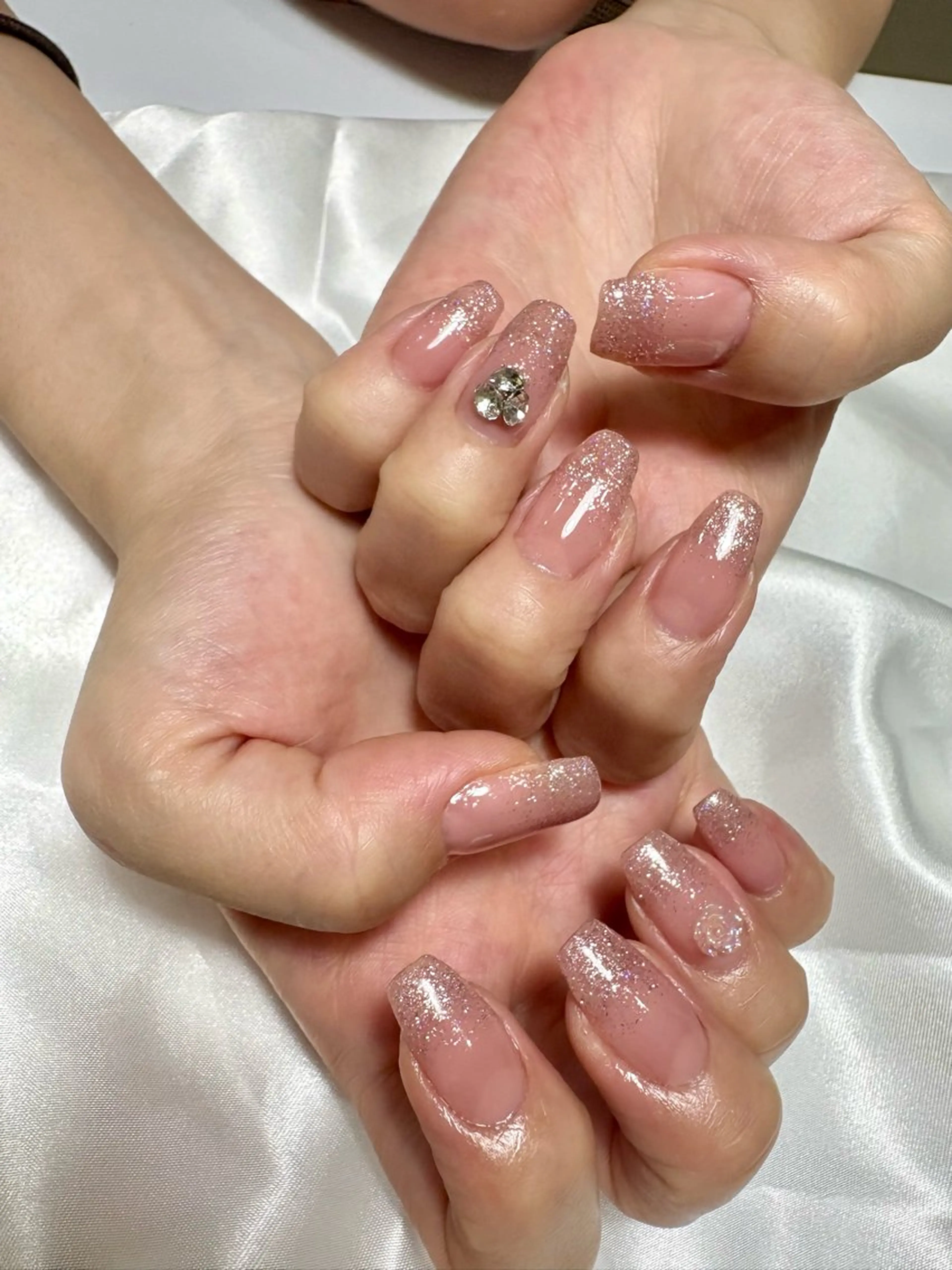 ラメグラデーション💗オフなしの写真
