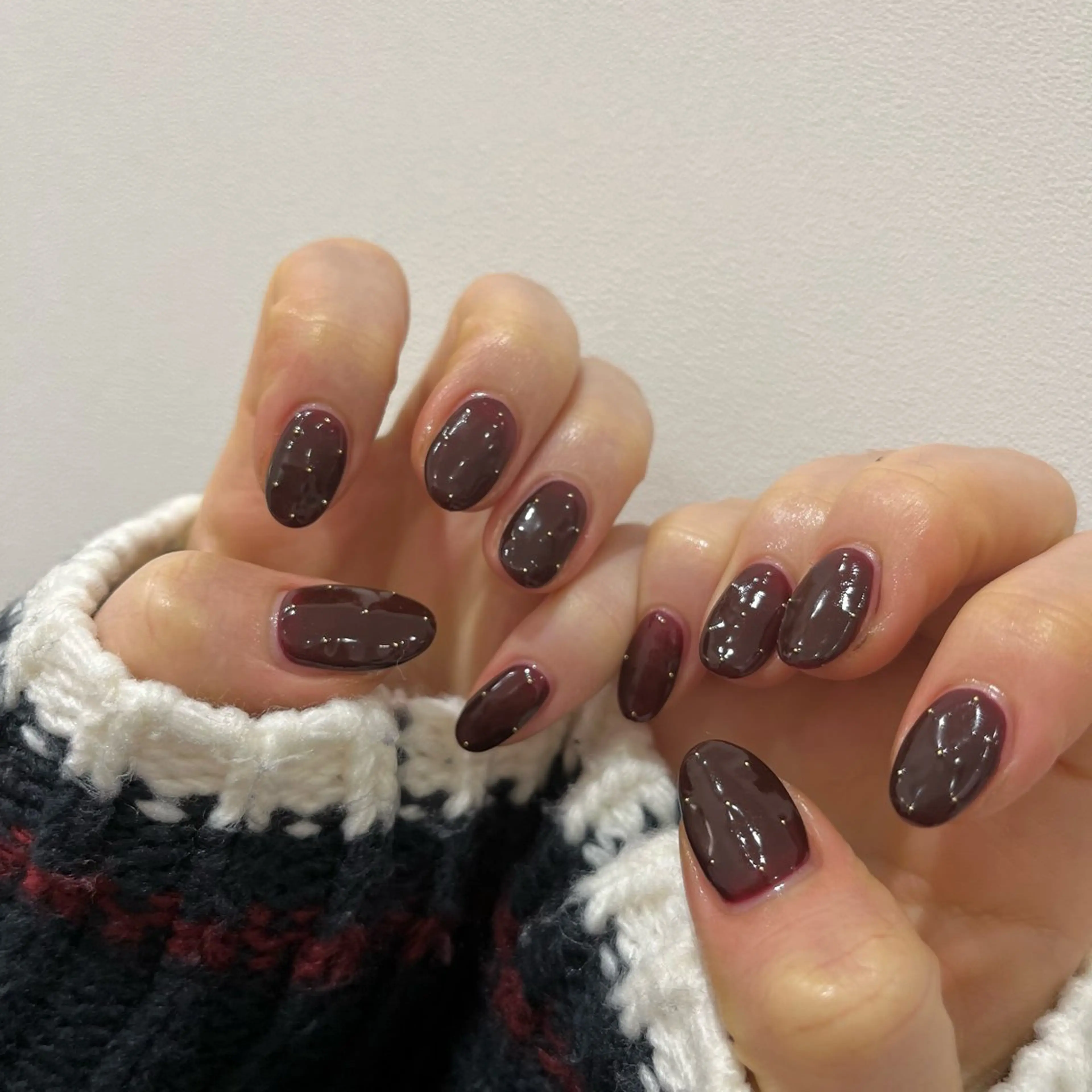 ネイル ボルドー 杏花梨 ROCCOnailのネイルデザイン