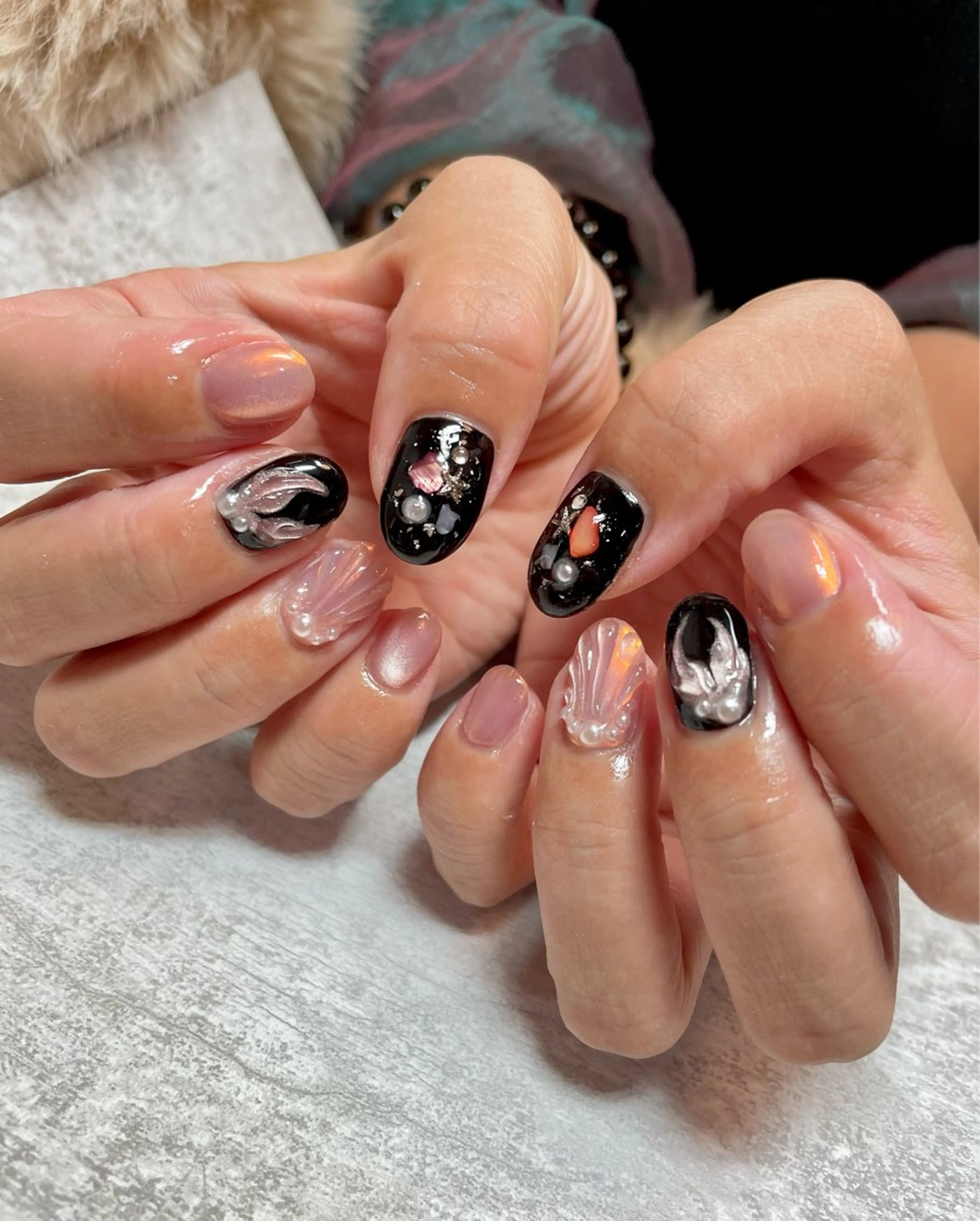 ネイル ジェルネイル マグネットネイル 持ち込み 夏ネイル BEAUTY GARDEN 【nail salon unseul】所属・nana .のネイルデザイン