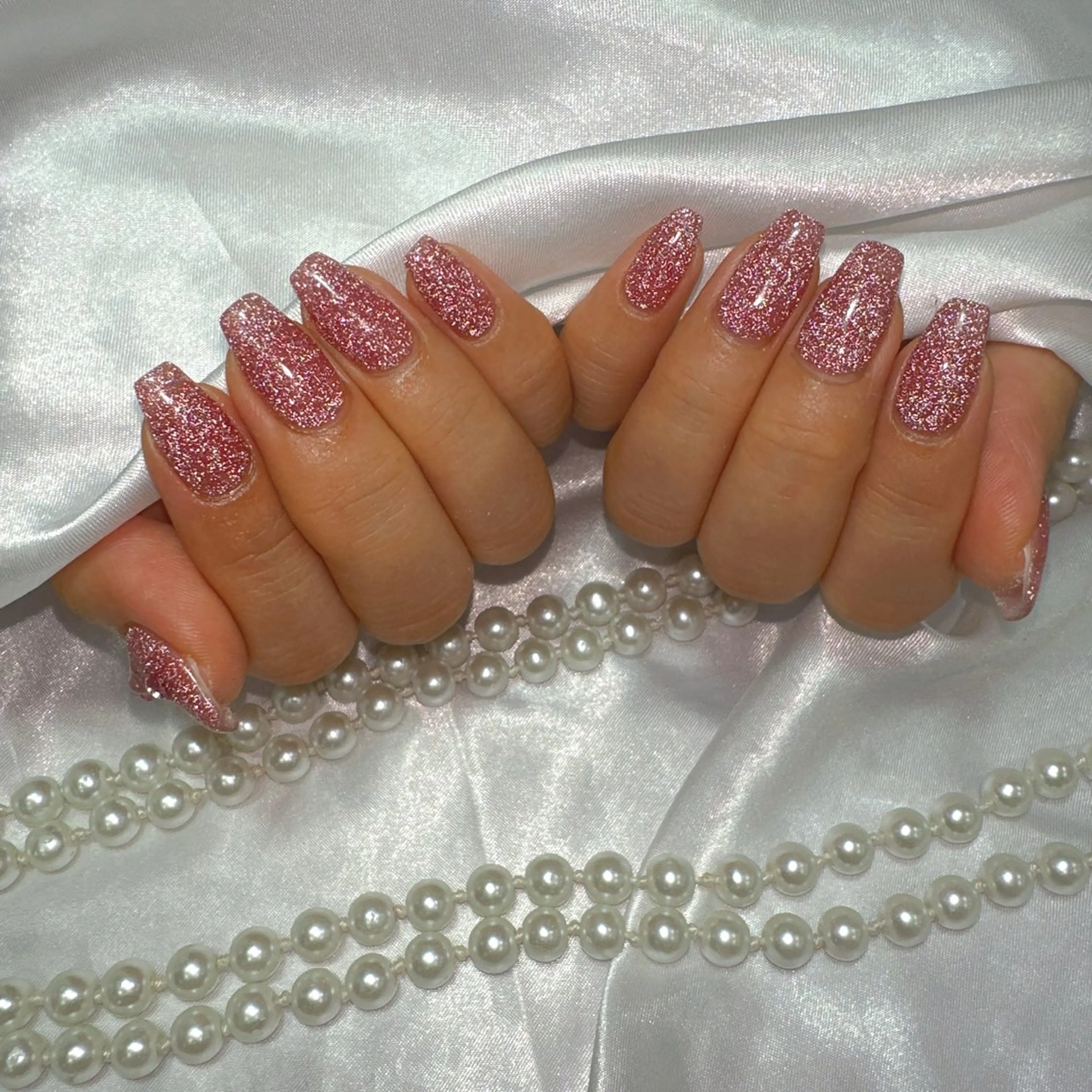 ネイル アートネイル フラッシュネイル フレンチネイル ジェルネイル ガラスフレンチ ハンドネイル You&Me Miyuのネイルデザイン