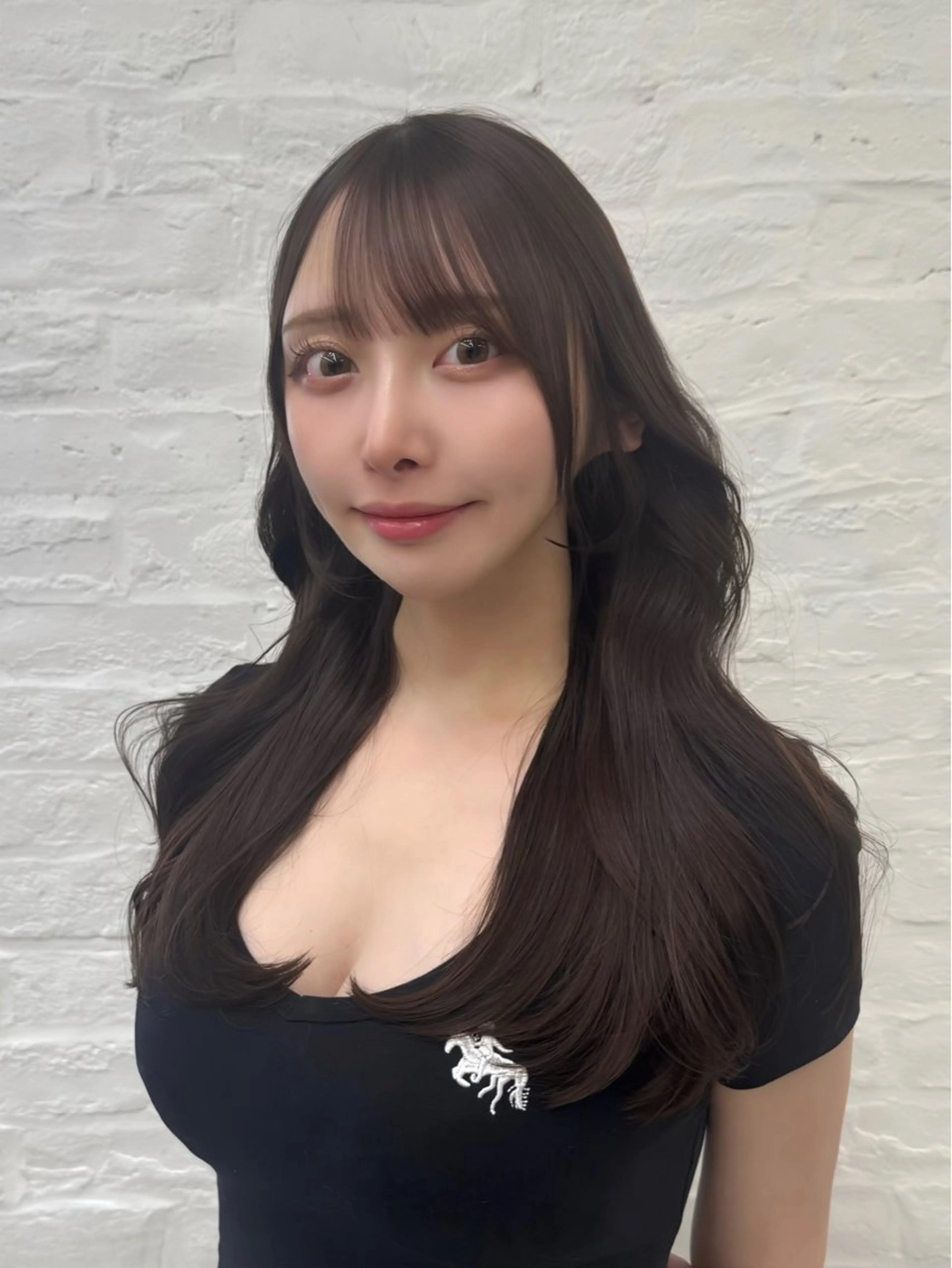 ロング カラー カット ヘアカラー 高島大登/顔周り /レイヤーカットのヘアスタイル