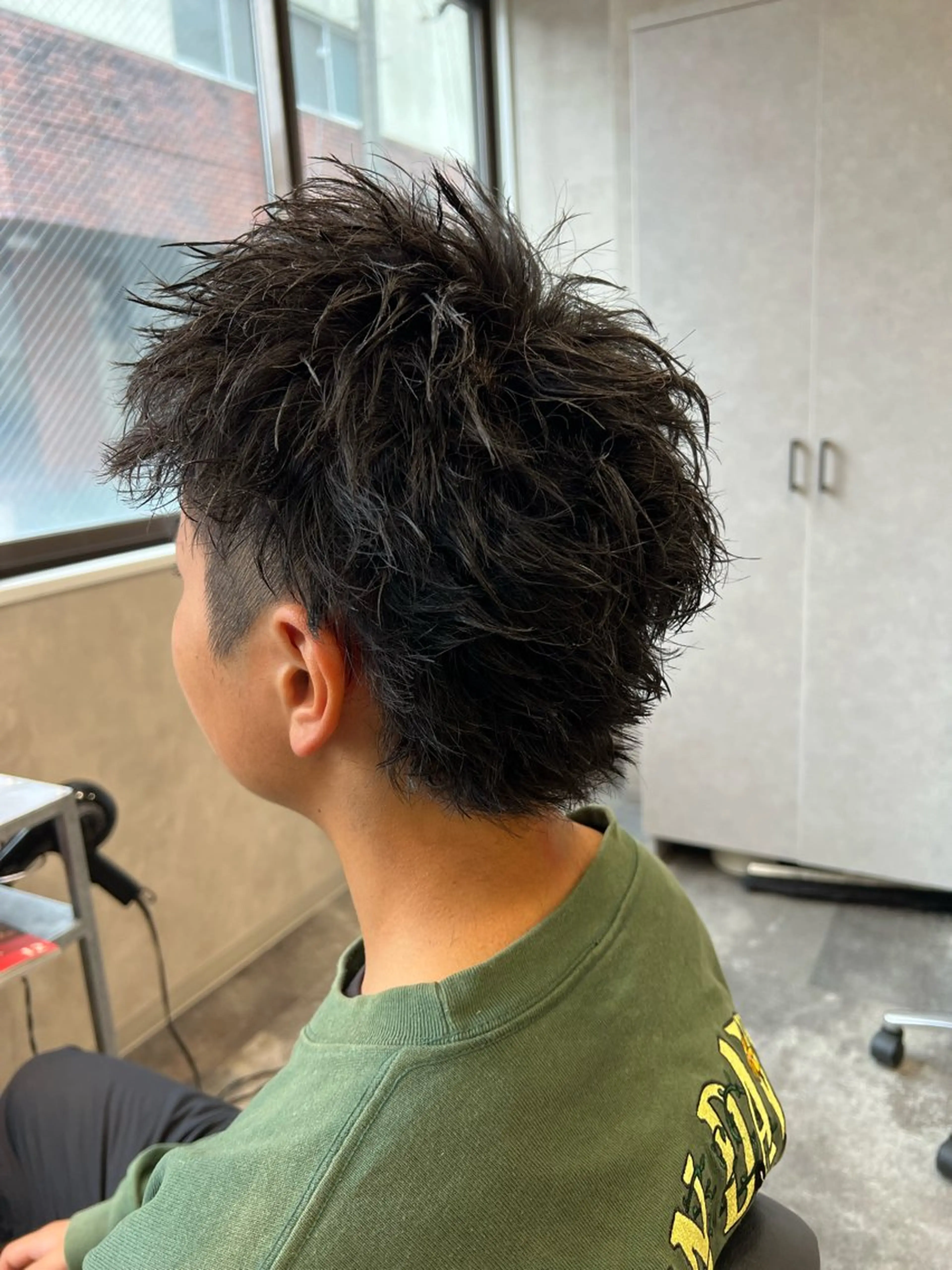 ショート パーマ ヘアアレンジ メンズ メンズパーマ スパイキーショート ショートヘア カット パーマ メンズ特化/カラー/ パーマ/ケイシンのヘアスタイル