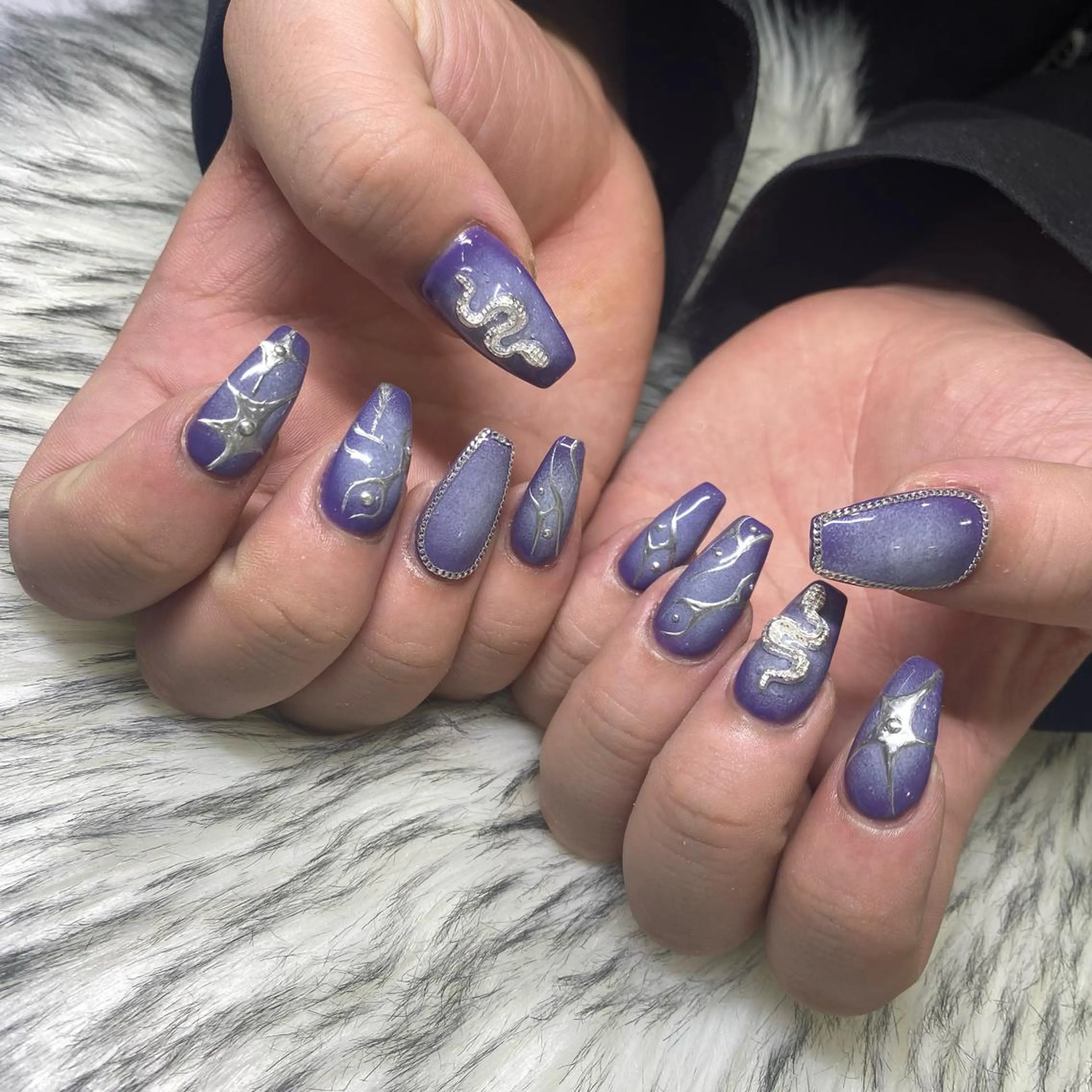 メンズ ネイル ハンドネイル lavieLuire アスカのネイルデザイン