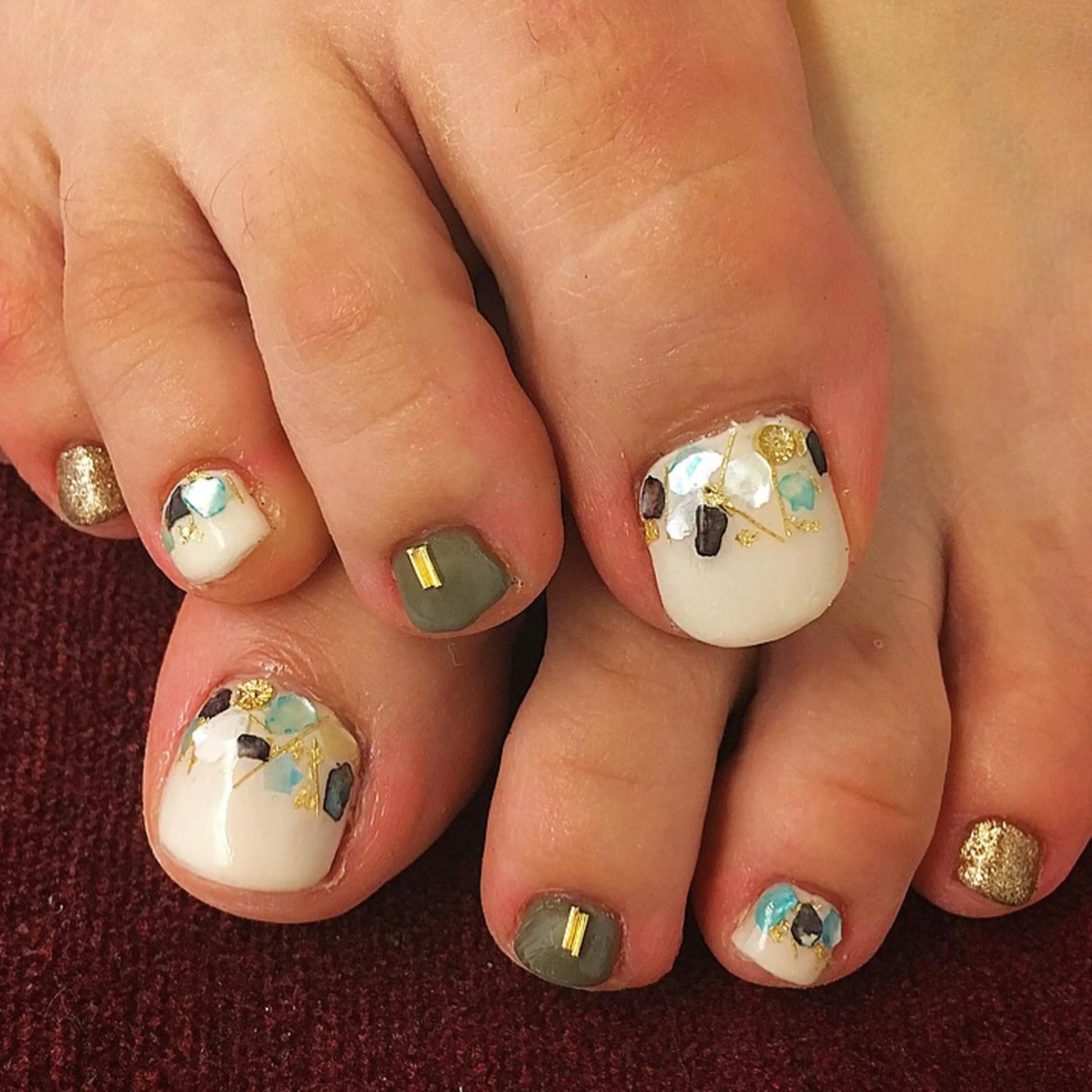 ネイル フットネイル kurogi nanakaのネイルデザイン