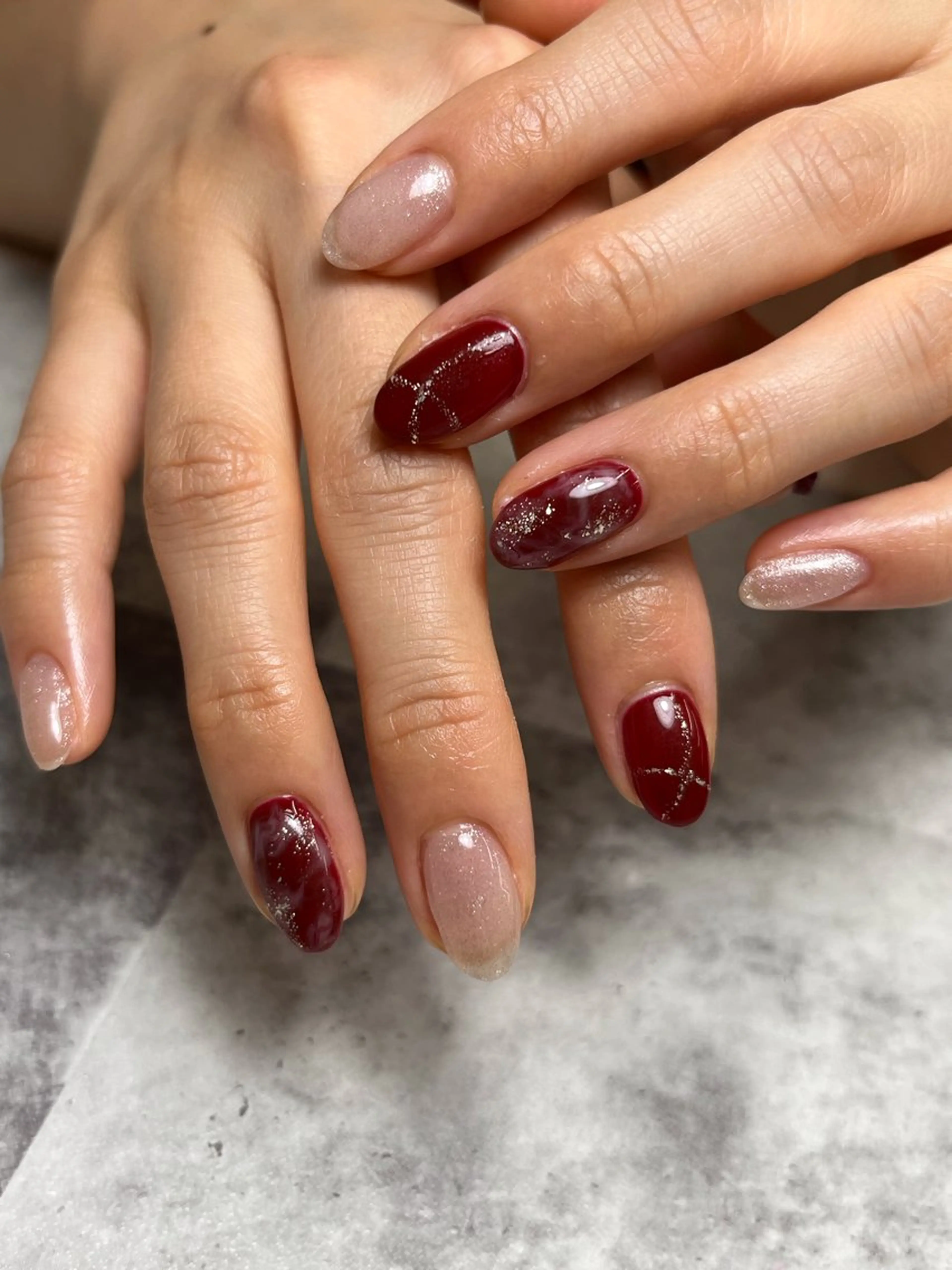 ネイル ジェルネイル マグネットネイル パラジェル ハンドネイル Nail Day 四条烏丸店のマツエク・マツパデザイン