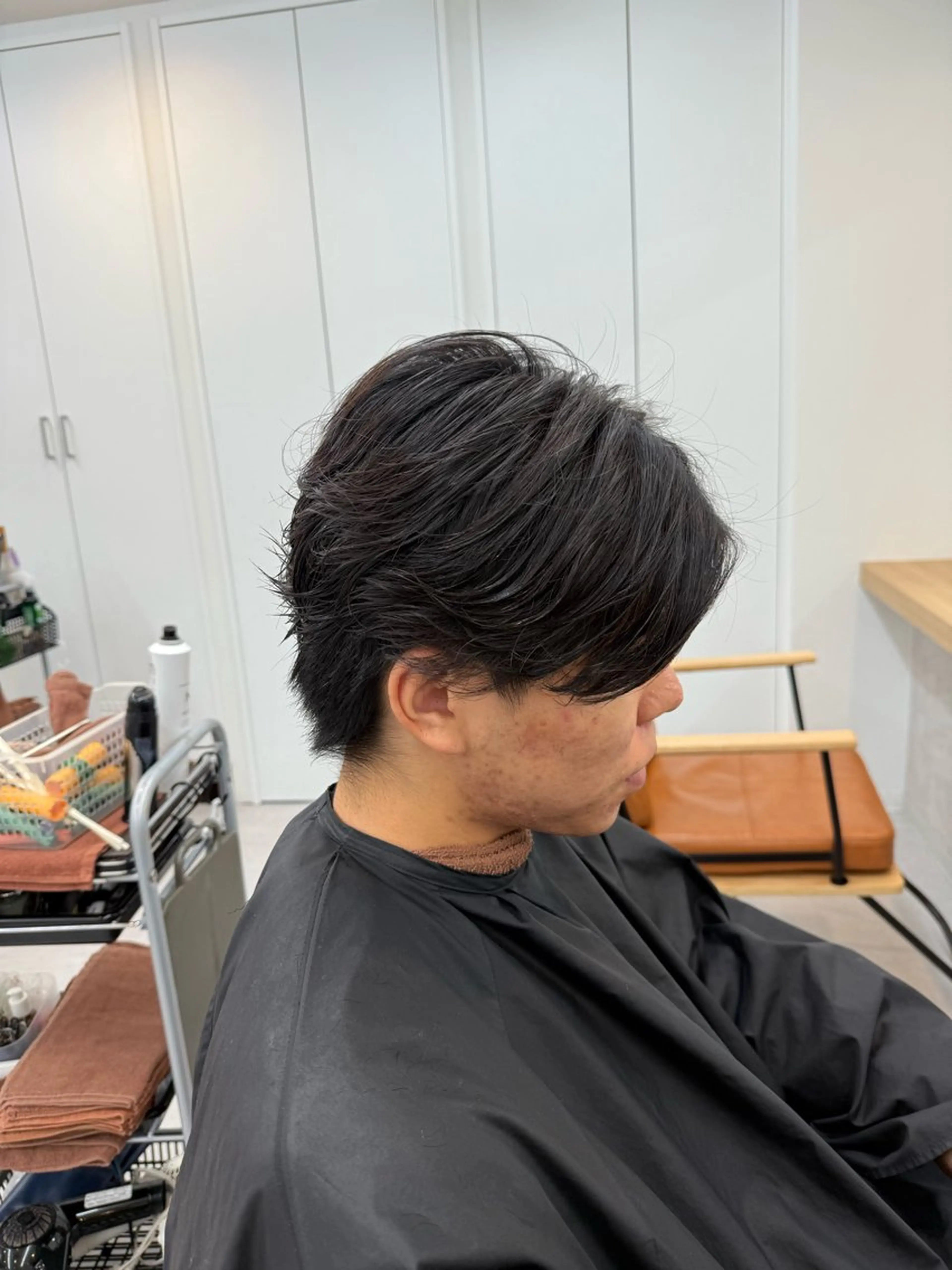 パーマ メンズ フェザーパーマ メンズパーマ グランジュ京橋店所属・石田 頌のヘアスタイル