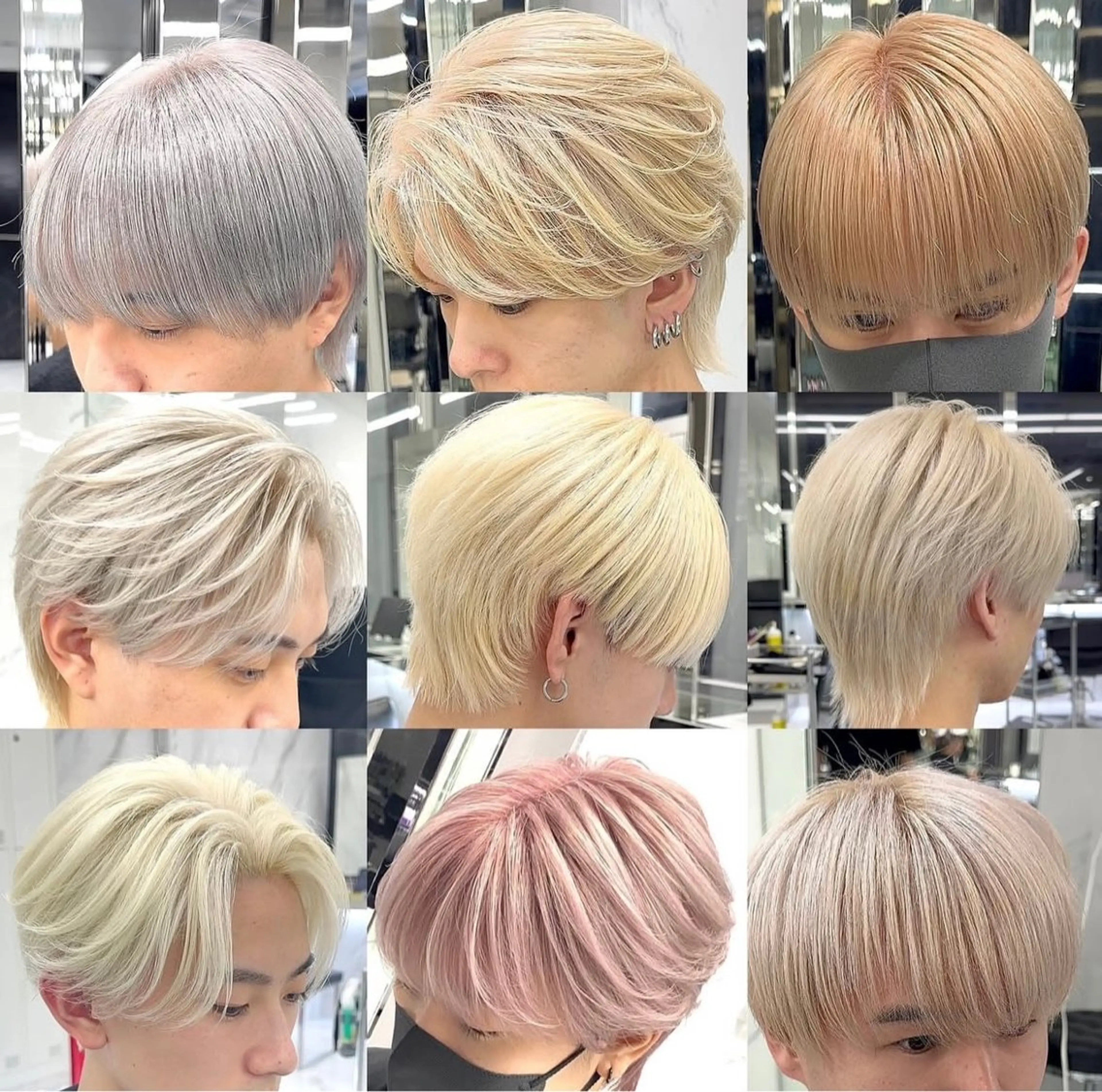 ミディアム ヘアカラー トリートメント ヘアセット ⭐️メンズ特化⭐️ パーマ カラーのヘアスタイル