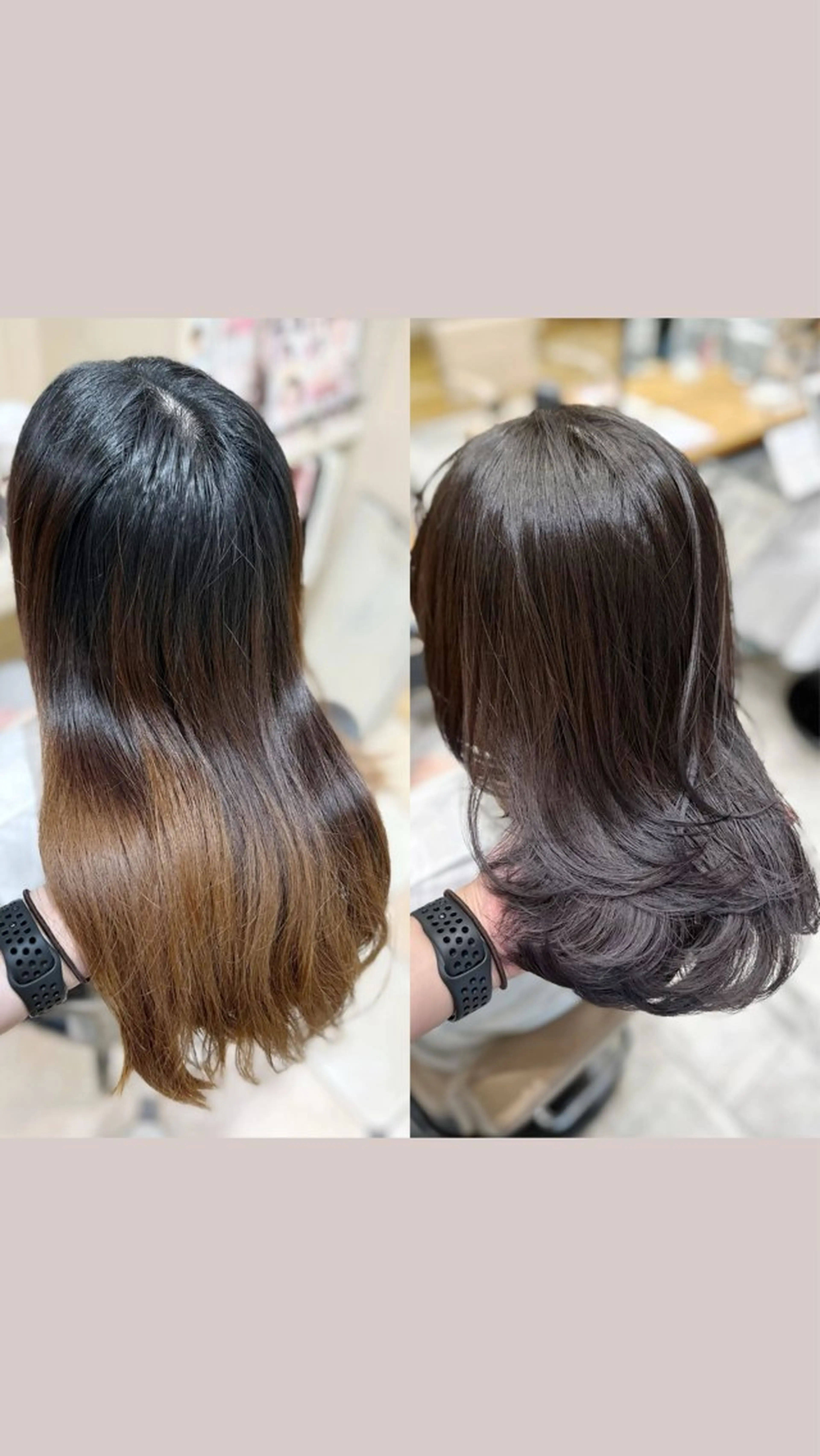 セミロング カラー ベージュカラー 透明感カラー くびれヘア 顔周りカット ハイレイヤー カット ヘアカラー トリートメント 💫レイヤーカット 💫木原佑璃香のヘアスタイル