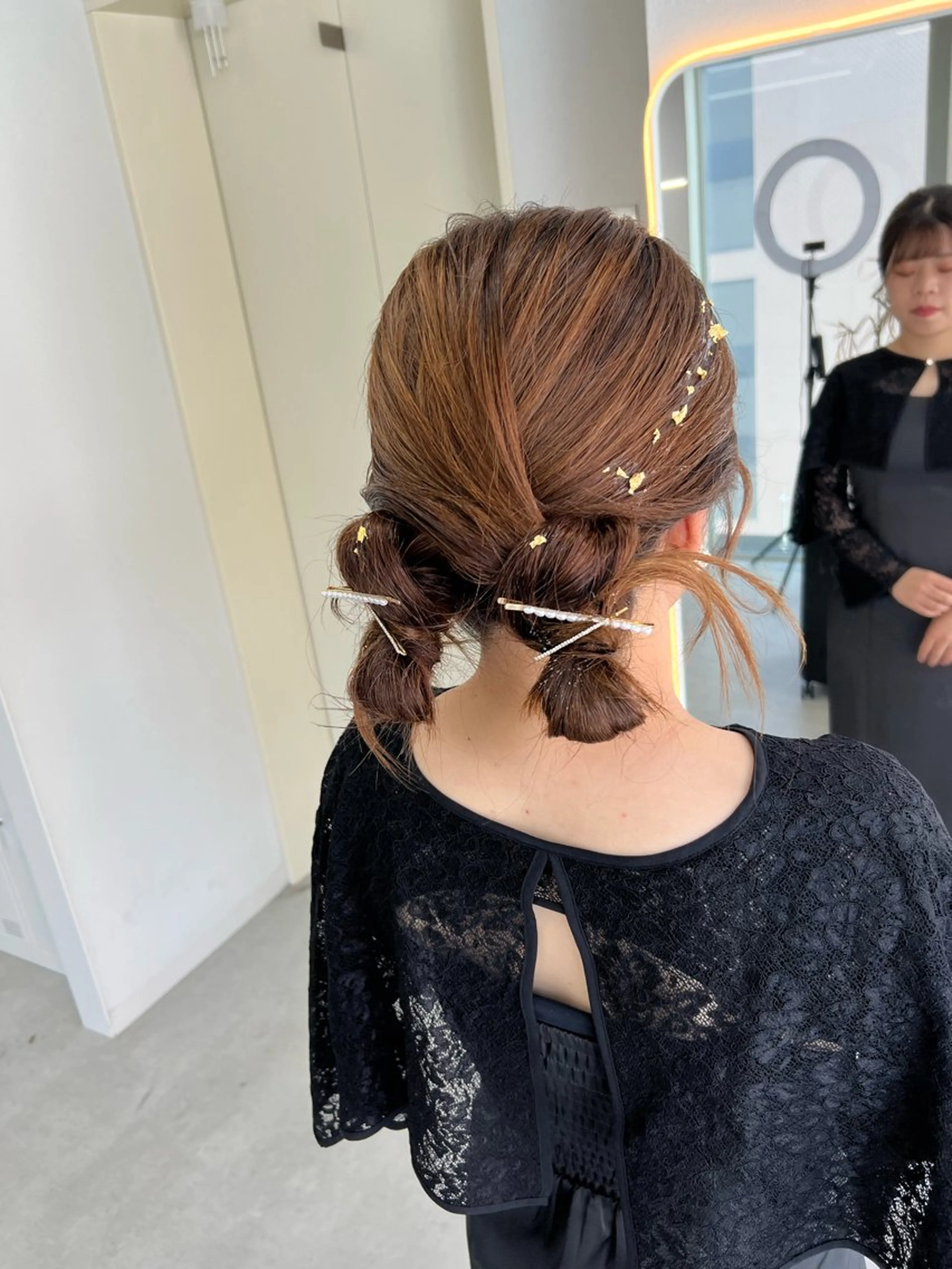ミディアム ヘアセット maya レイヤーカットのヘアスタイル