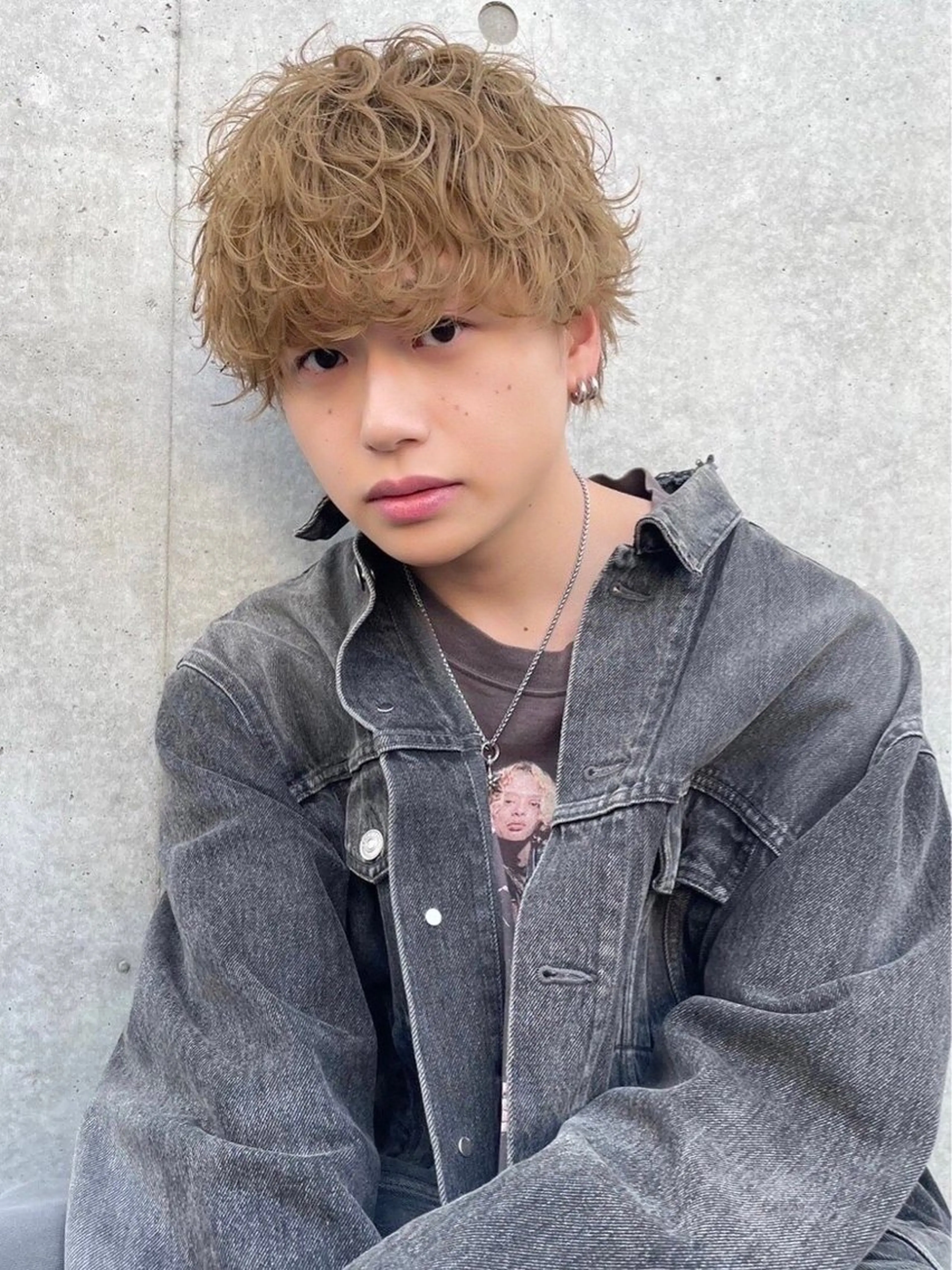 カラー パーマ ヘアアレンジ メンズ ヘアカラー トリートメント ヘッドスパ ヘアセット ✨【公式】渋谷メンズ サロン BLUCK✨のヘアスタイル