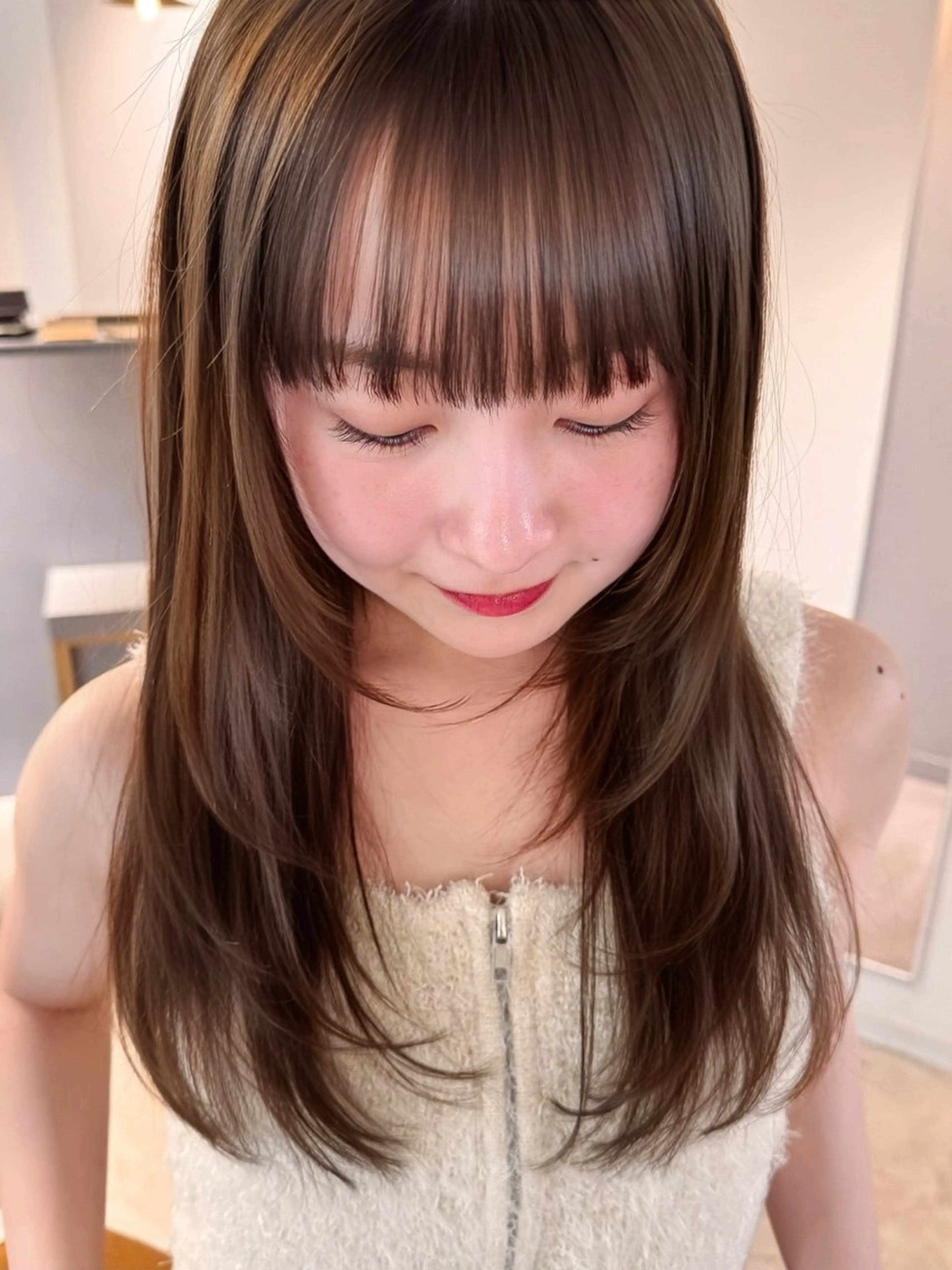 【ご新規様限定】🩵似合わせレイヤーカット+透明感カラー+トリートメントの写真