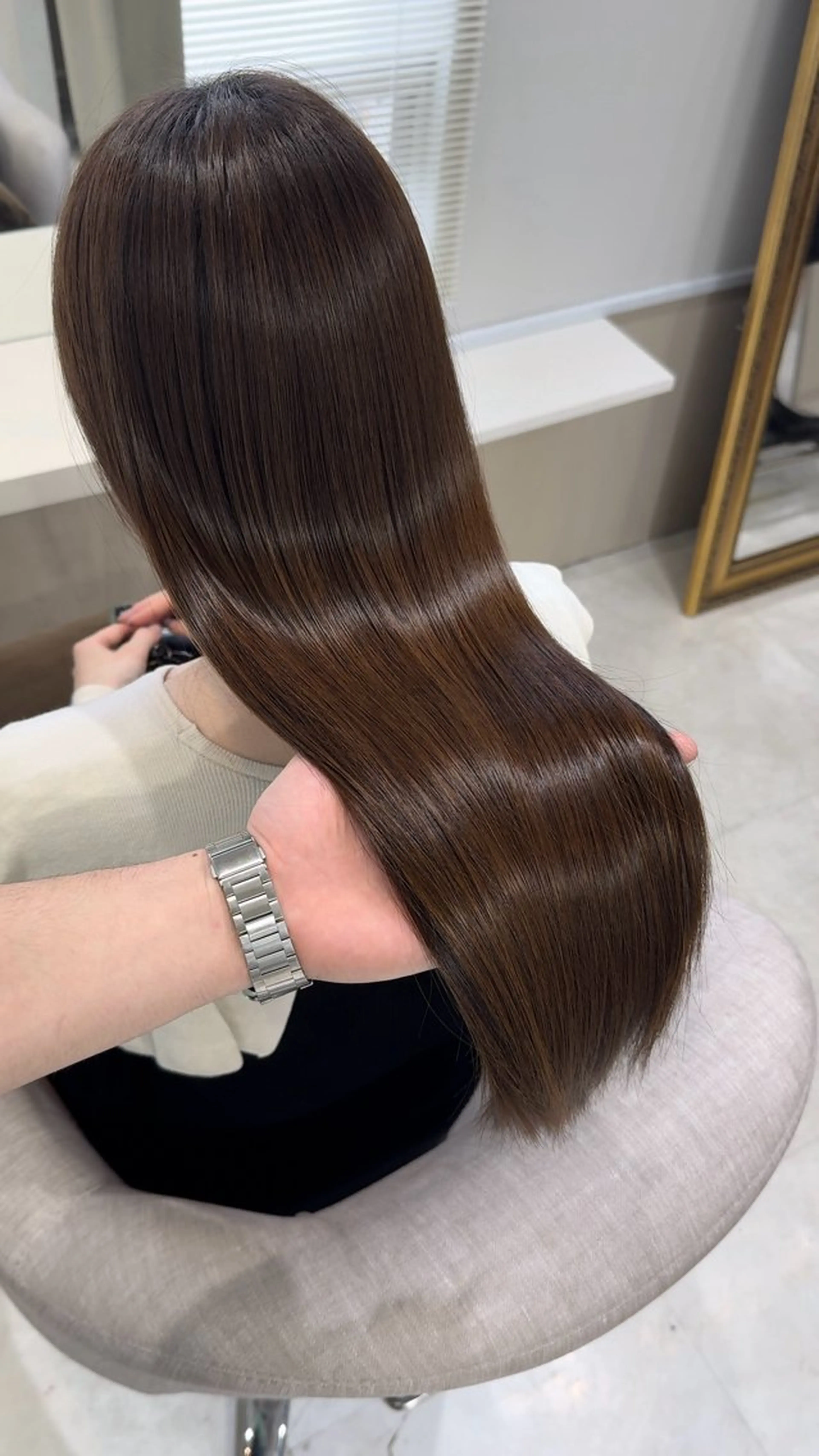 ロング カット 縮毛矯正 トリートメント 髪質改善×縮毛矯正 Core梅田　片山のヘアスタイル