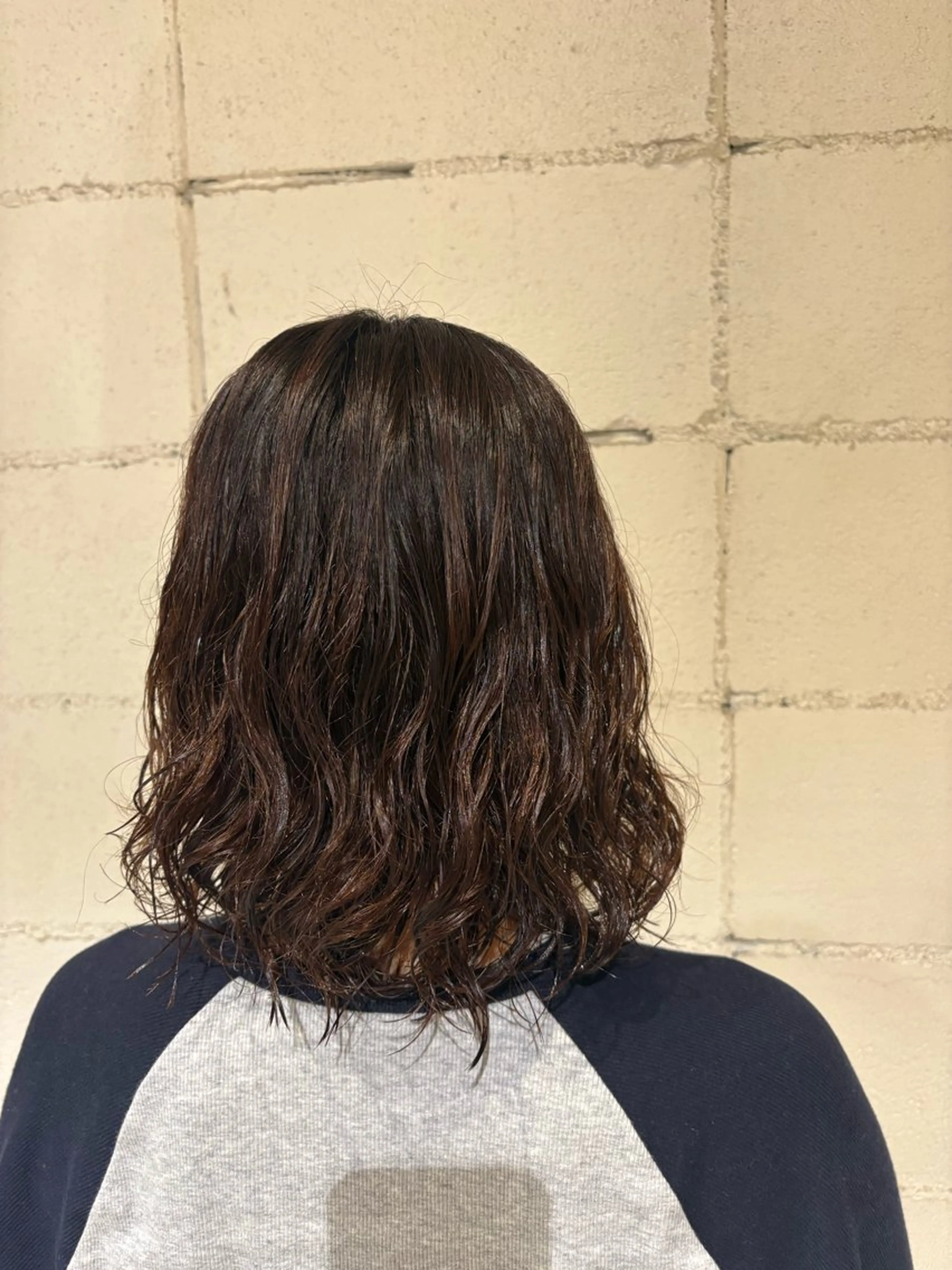 ミディアム パーマ カット パーマ あずま みゆのヘアスタイル