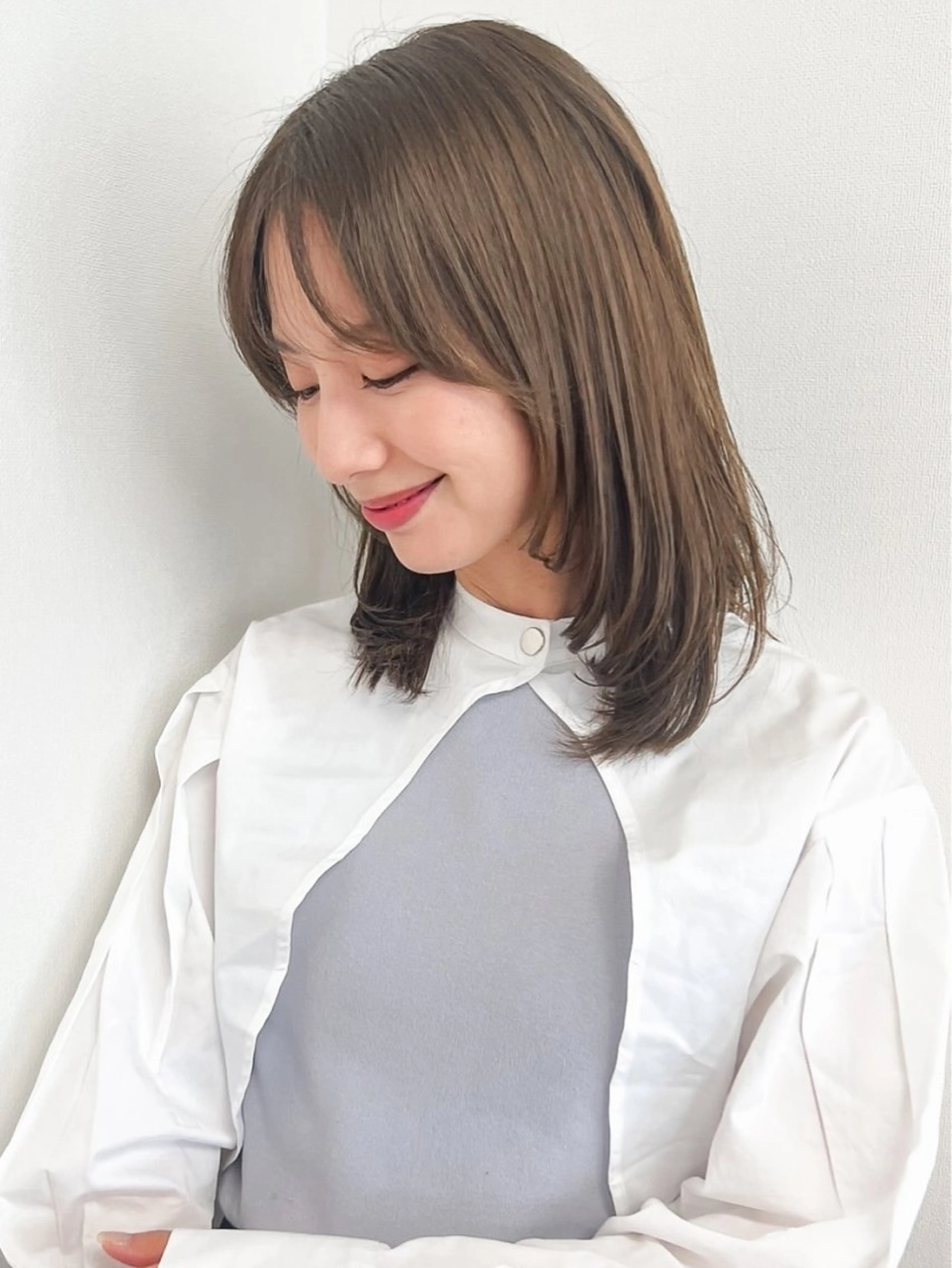 セミロング カラー ヘアアレンジ カット ヘアカラー トリートメント ◽️Daiki／ 髪質再生◽️のヘアスタイル