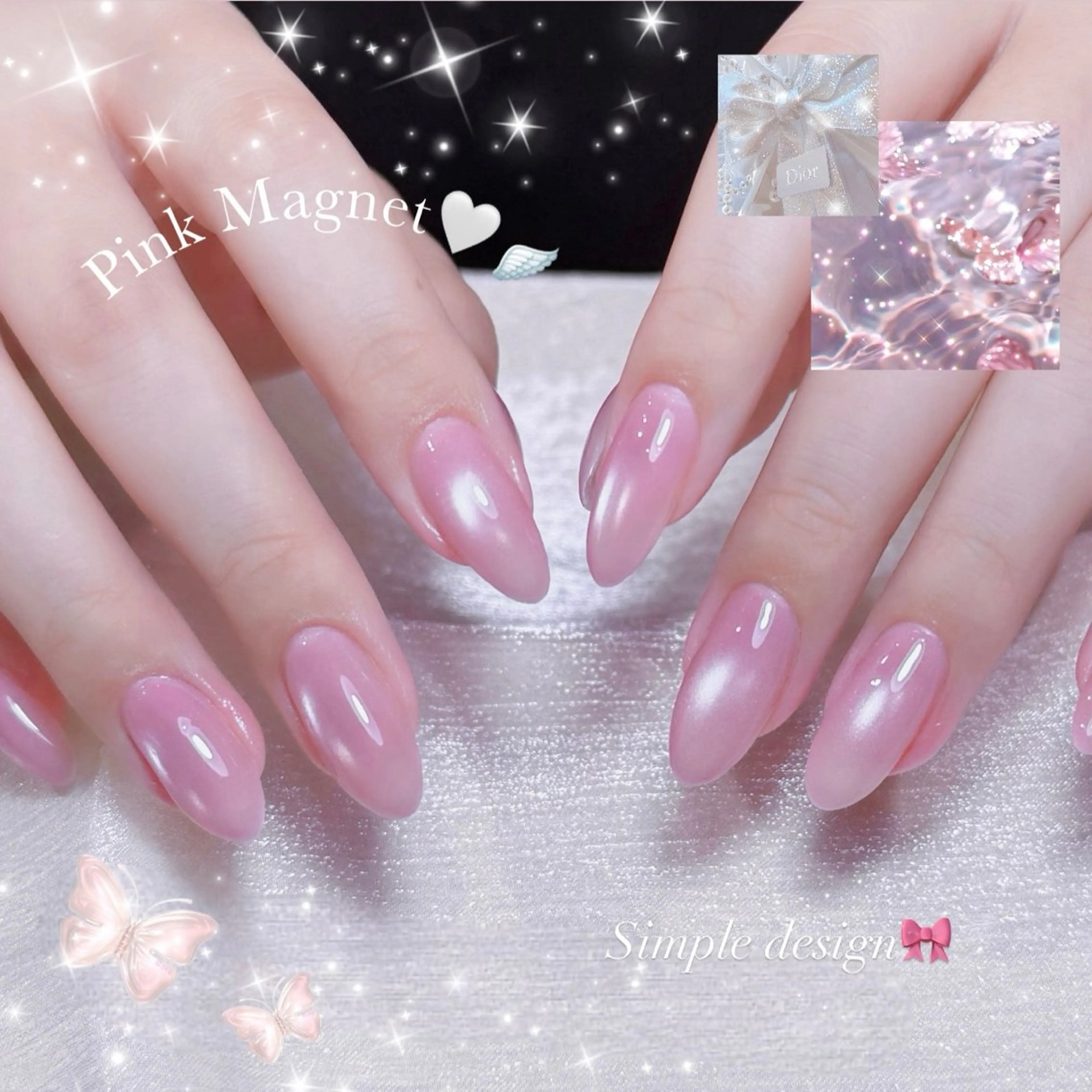 🩷オープン記念価格🩷【チップ長さだし】マグネットワンカラーの写真